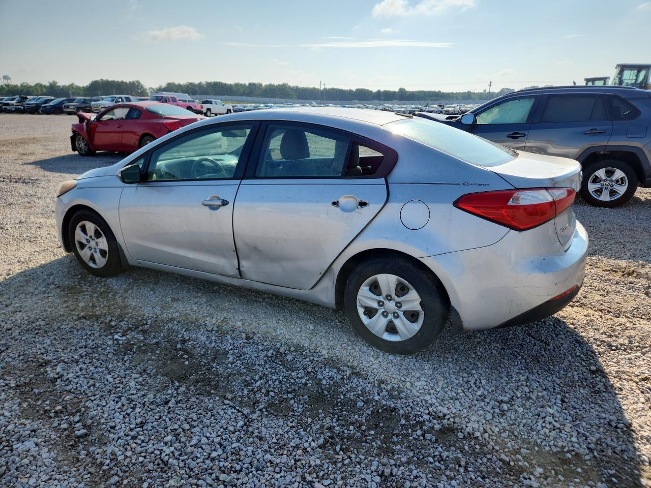 2015 Kia Forte Lx Silver vin: KNAFK4A60F5346587 Damage: Left Rear Door, Dent(S) W/No Paint Dmg, > 12 Inches
