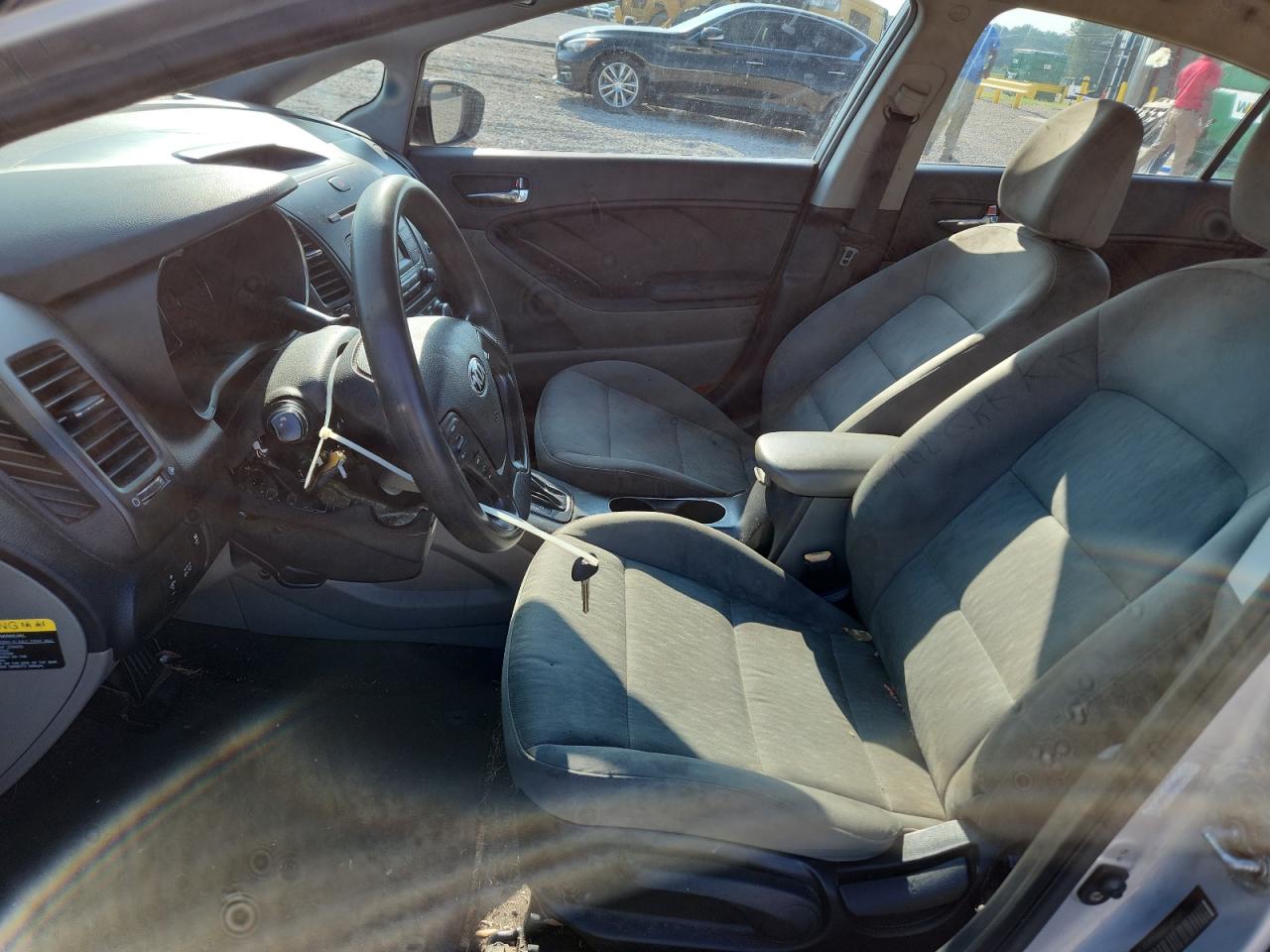 2015 Kia Forte Lx Silver vin: KNAFK4A60F5346587