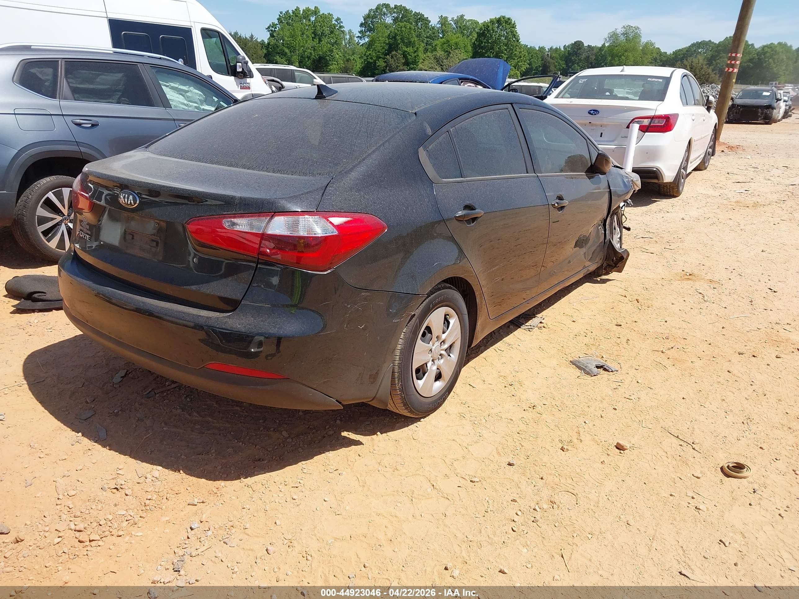 2015 Kia Forte Lx Black vin: KNAFK4A60F5412944