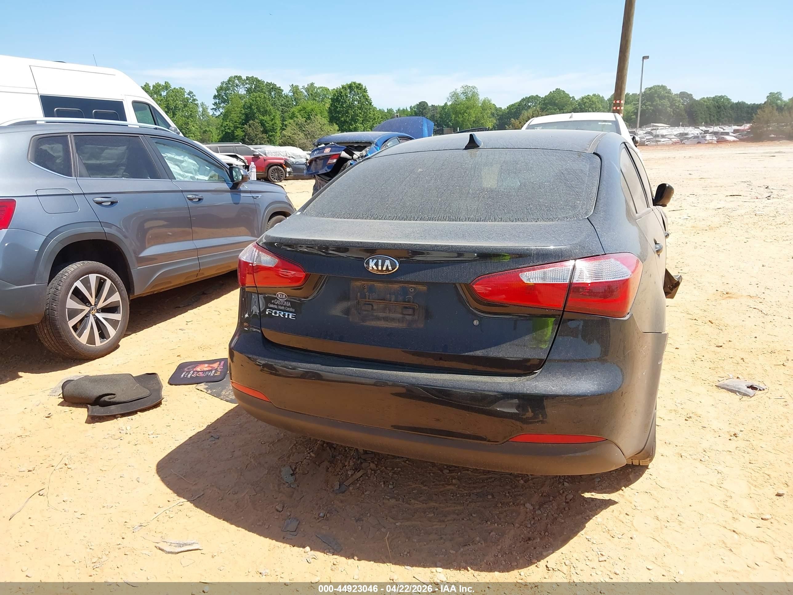 2015 Kia Forte Lx Black vin: KNAFK4A60F5412944