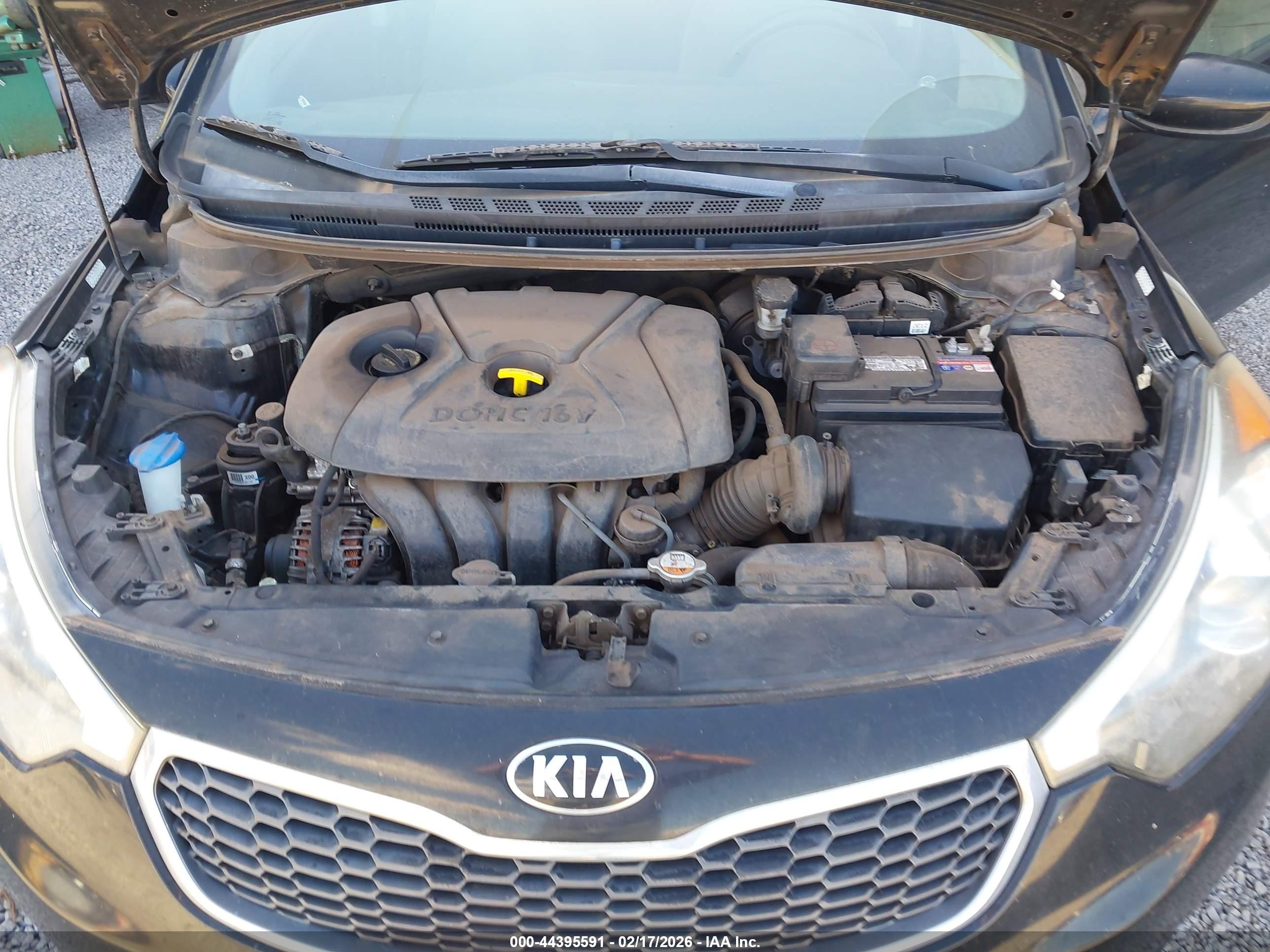 2015 Kia Forte Lx Черный vin: KNAFK4A60F5421241
