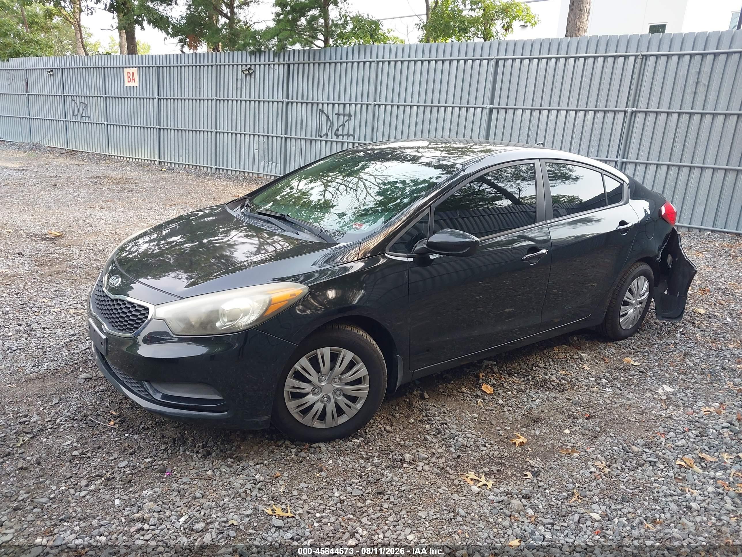2015 Kia Forte Lx Black vin: KNAFK4A60F5423443
