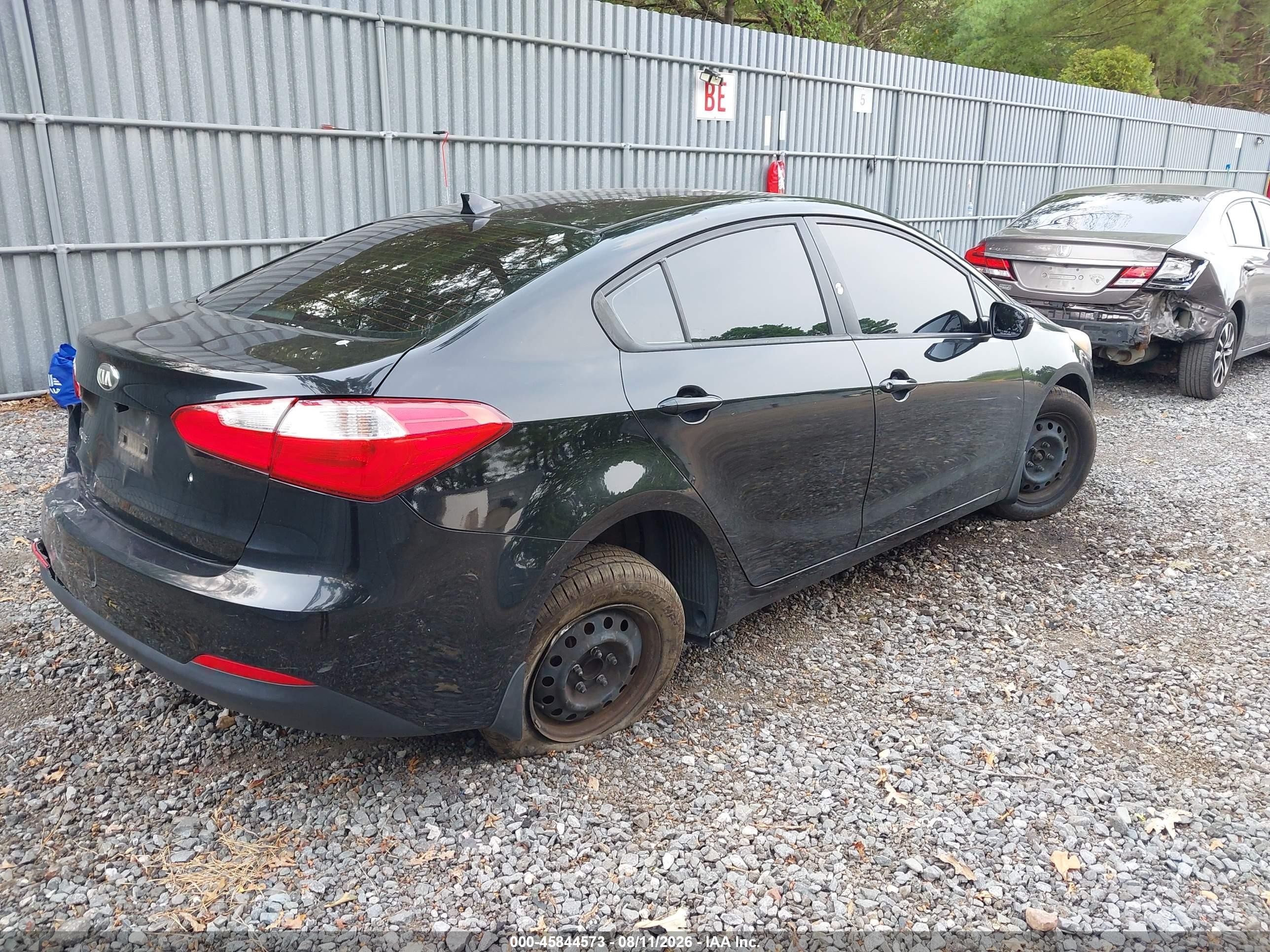 2015 Kia Forte Lx Black vin: KNAFK4A60F5423443