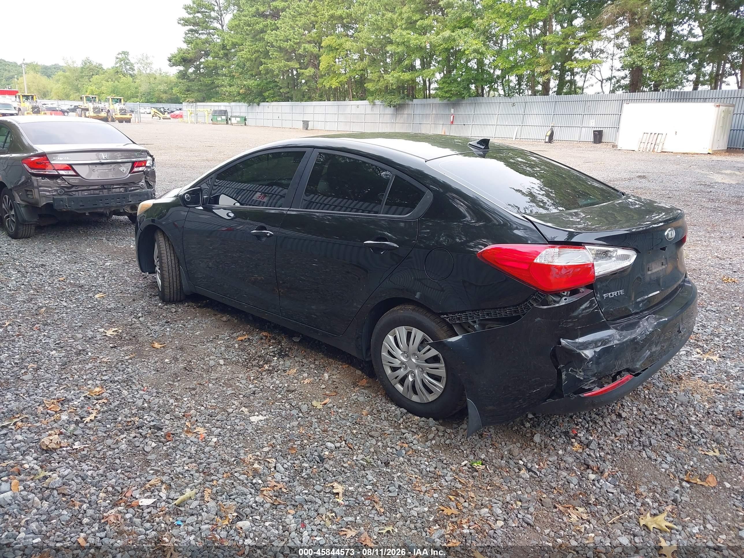 2015 Kia Forte Lx Black vin: KNAFK4A60F5423443