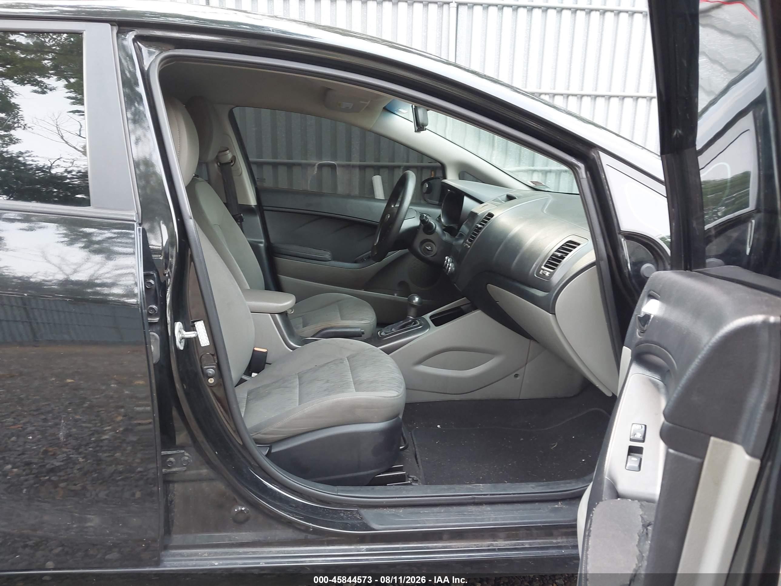 2015 Kia Forte Lx Black vin: KNAFK4A60F5423443