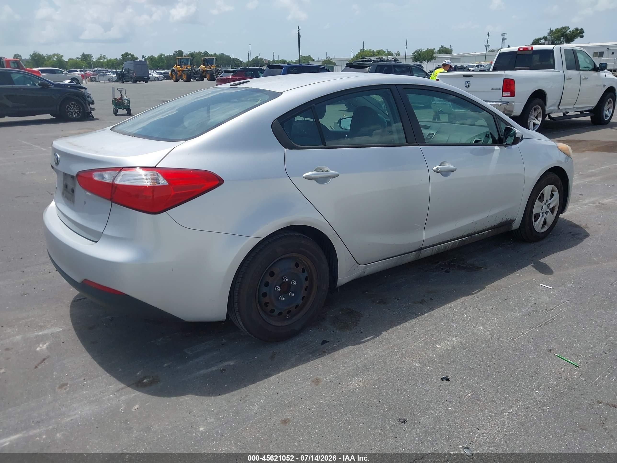 2015 Kia Forte Lx Silver vin: KNAFK4A60F5432630