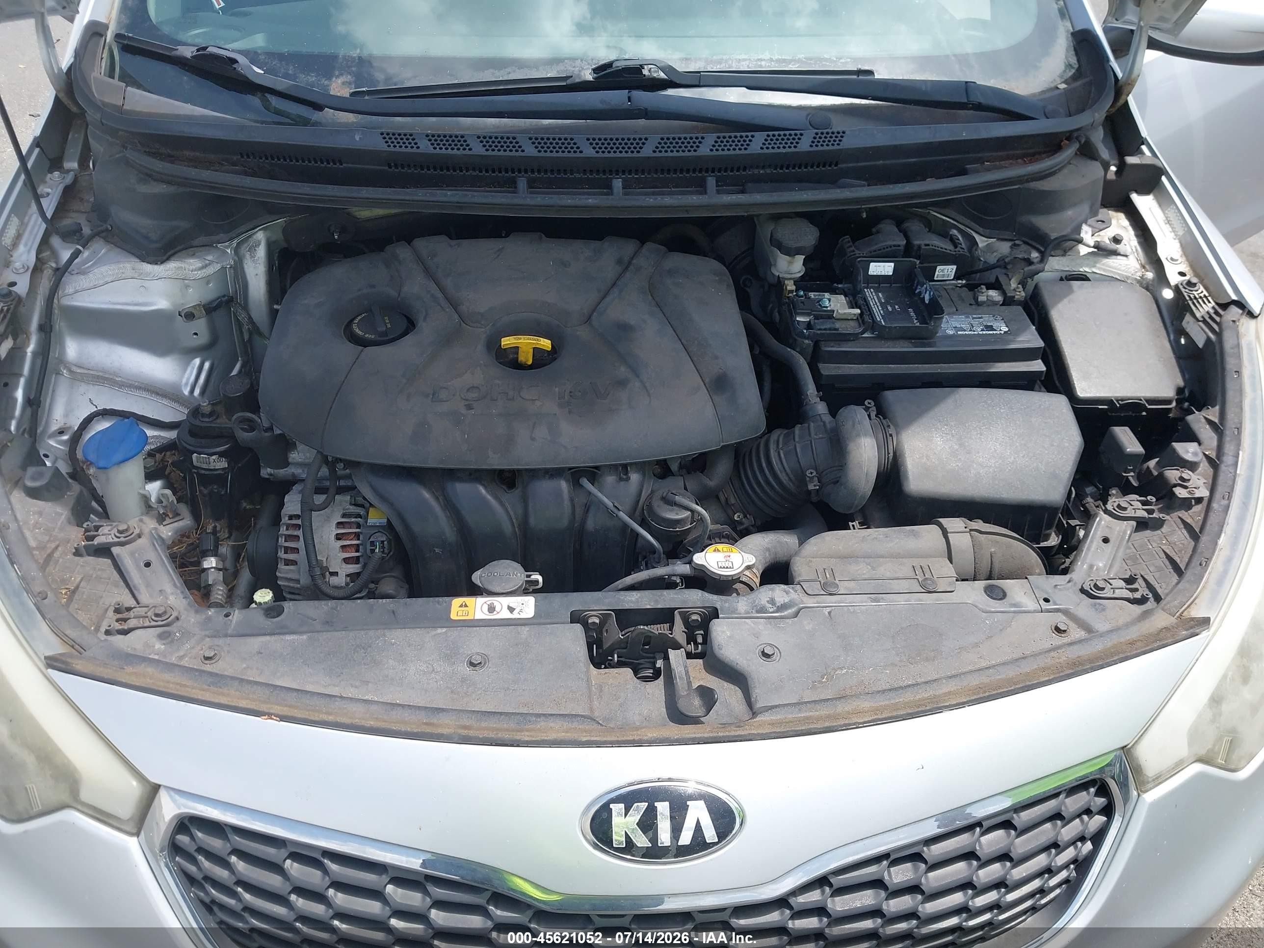 2015 Kia Forte Lx Silver vin: KNAFK4A60F5432630