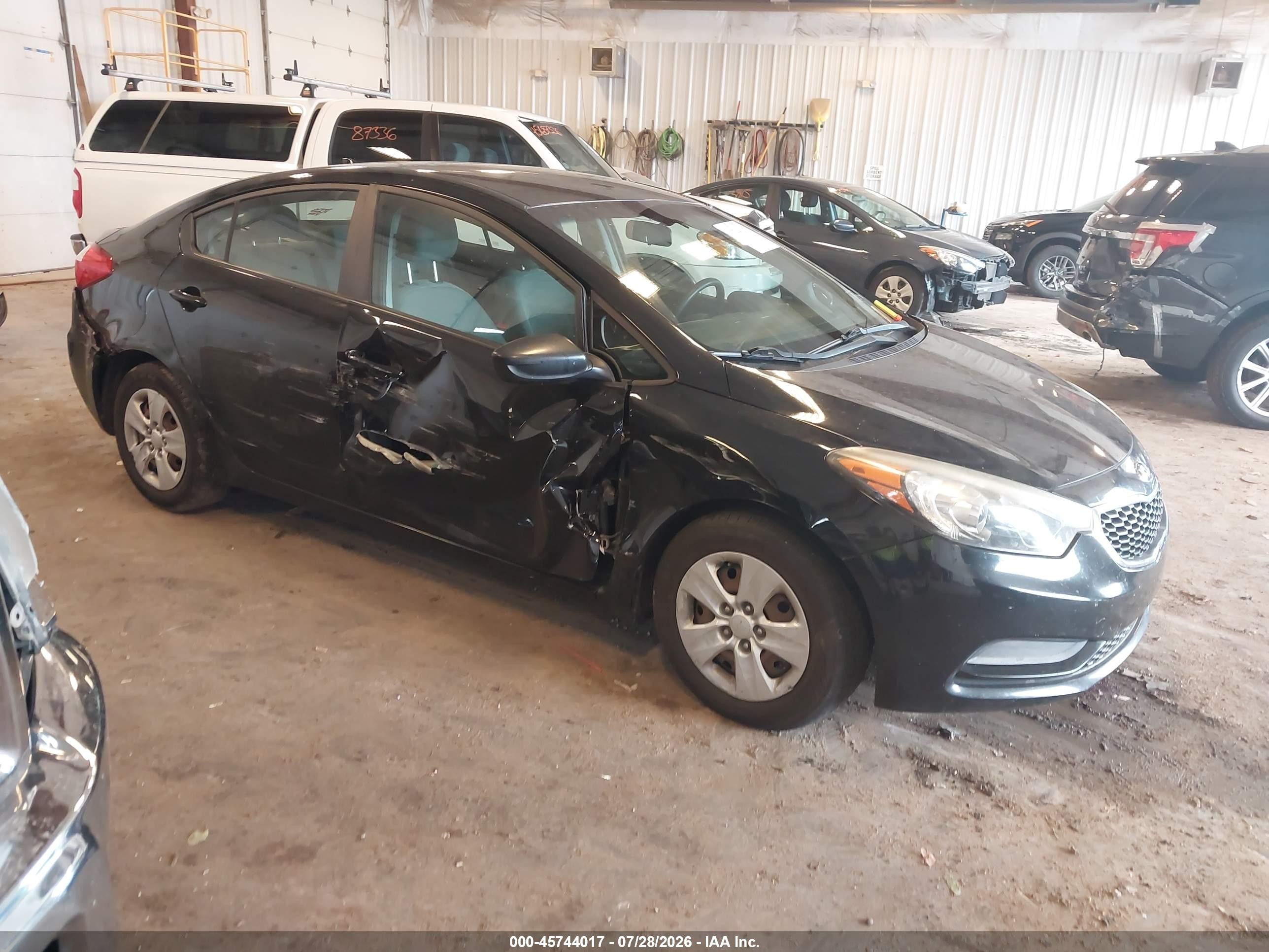 2015 Kia Forte Lx Black vin: KNAFK4A60F5436855