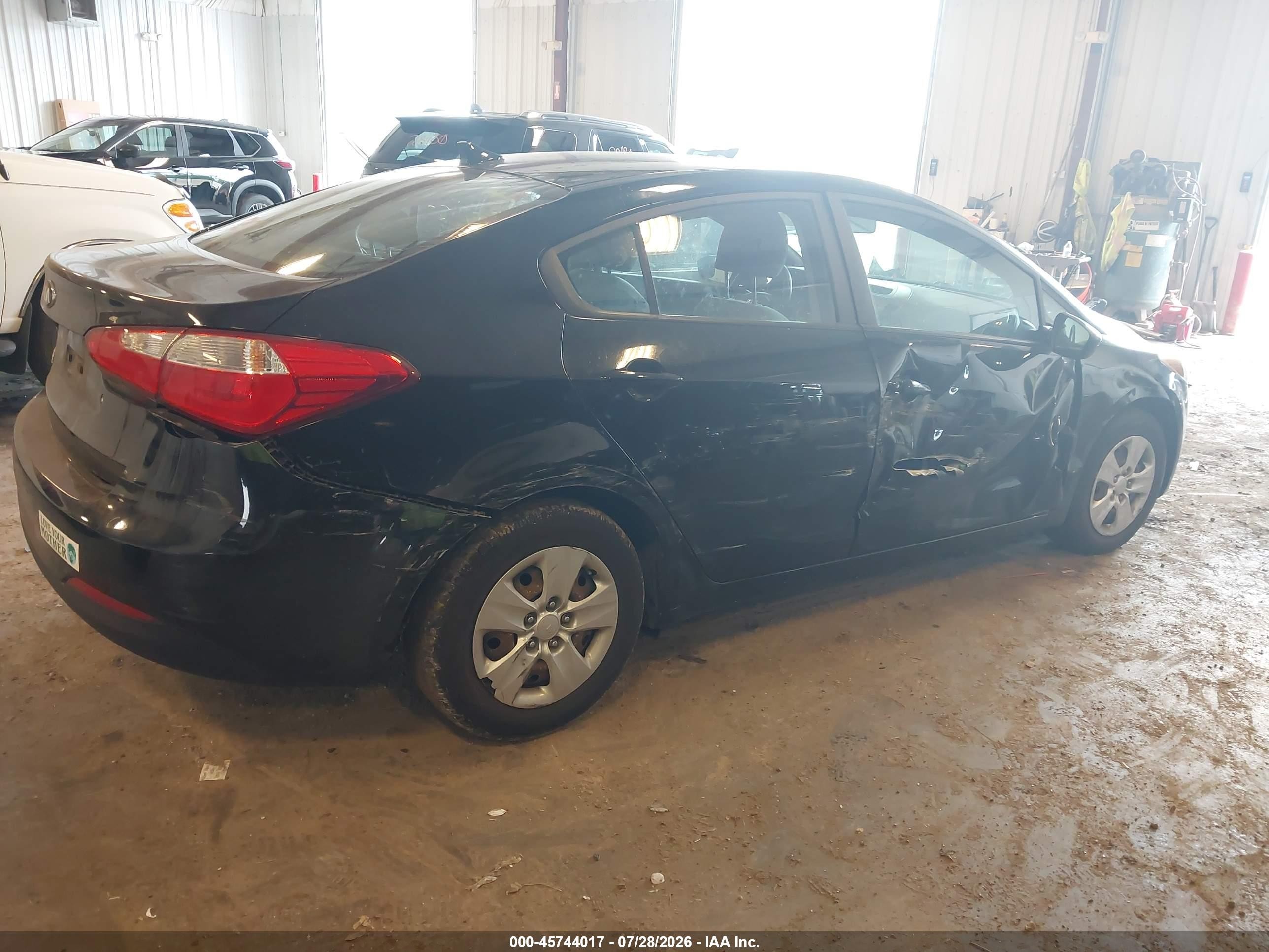 2015 Kia Forte Lx Black vin: KNAFK4A60F5436855