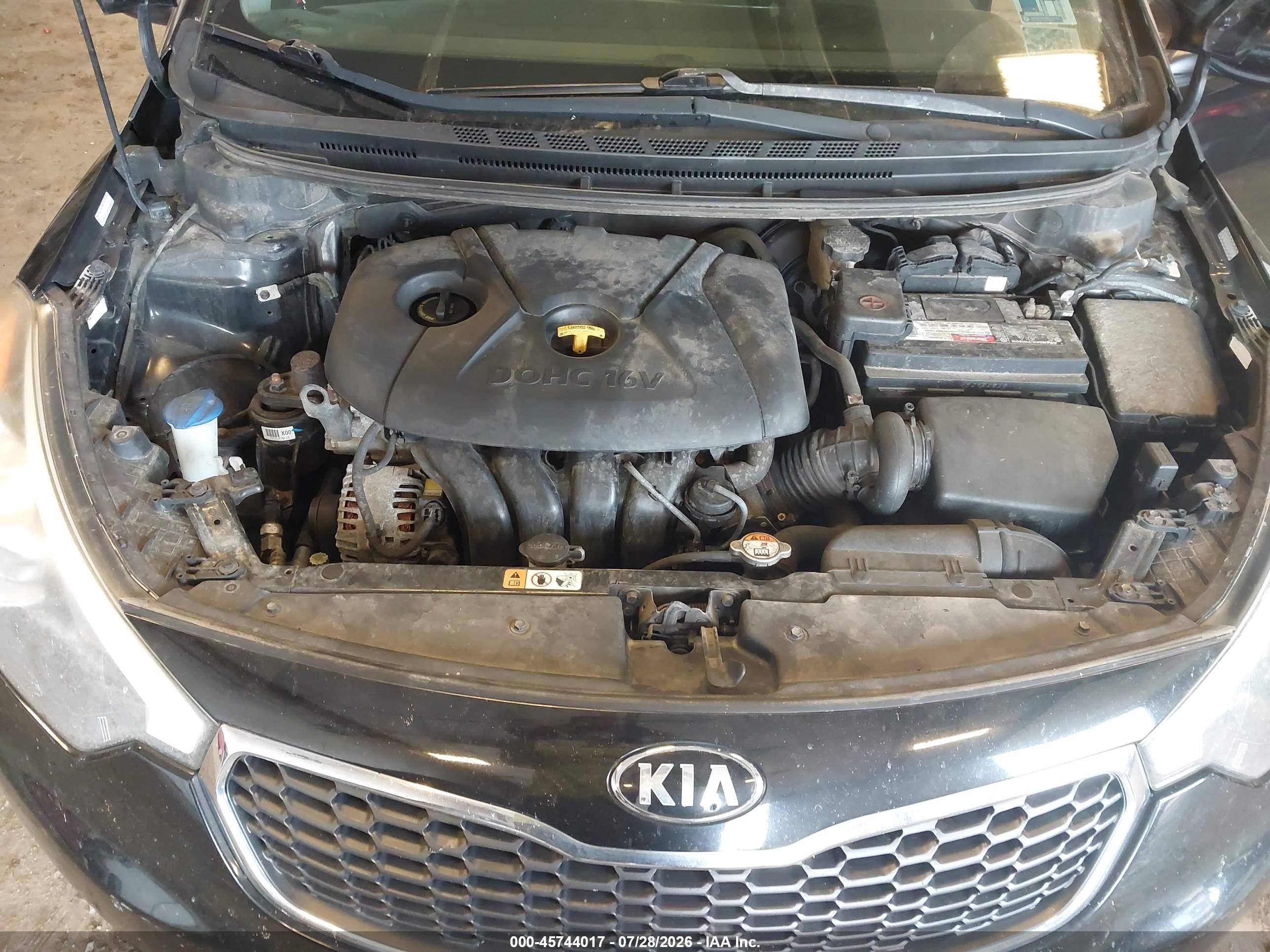 2015 Kia Forte Lx Black vin: KNAFK4A60F5436855