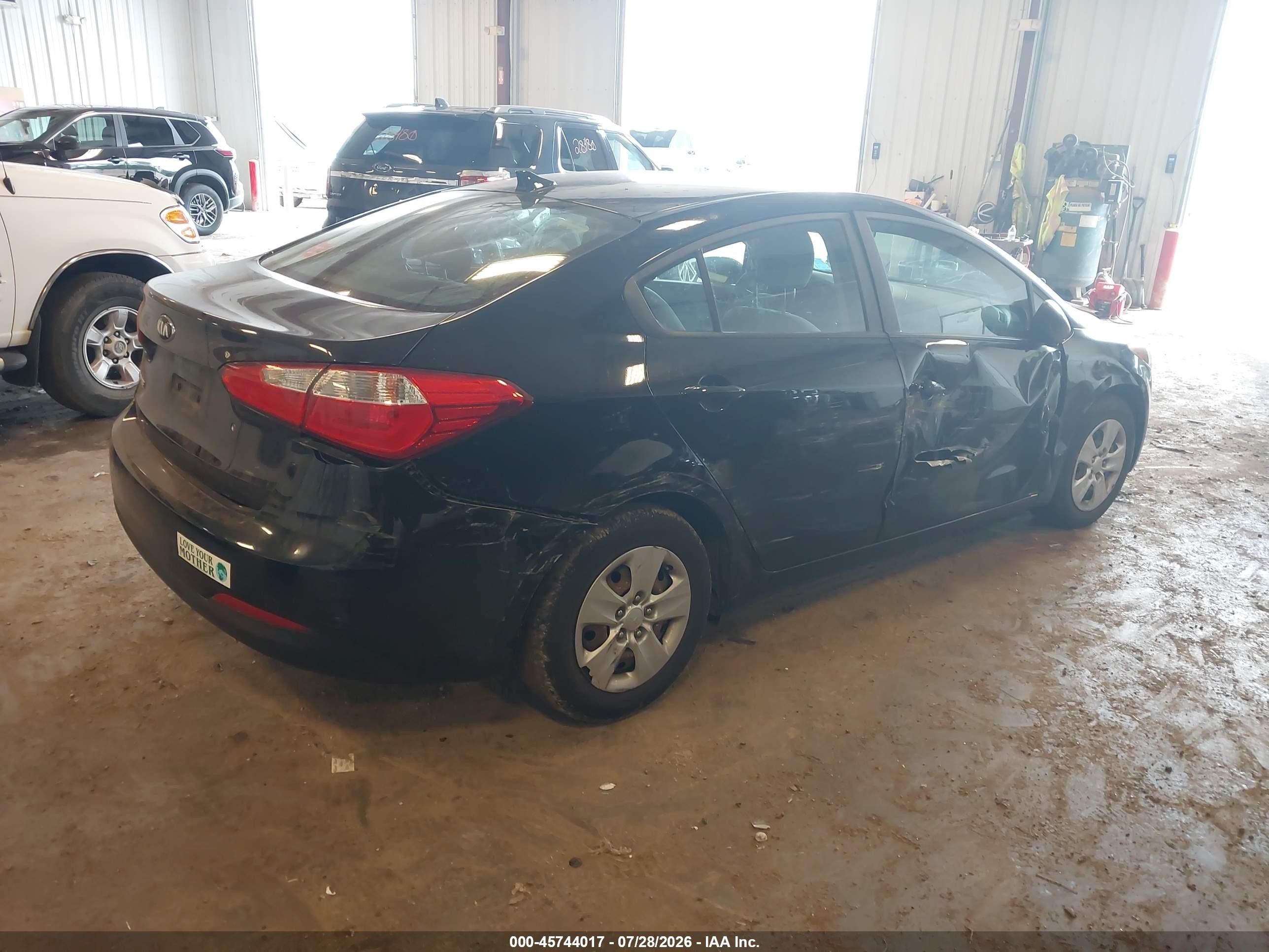 2015 Kia Forte Lx Black vin: KNAFK4A60F5436855