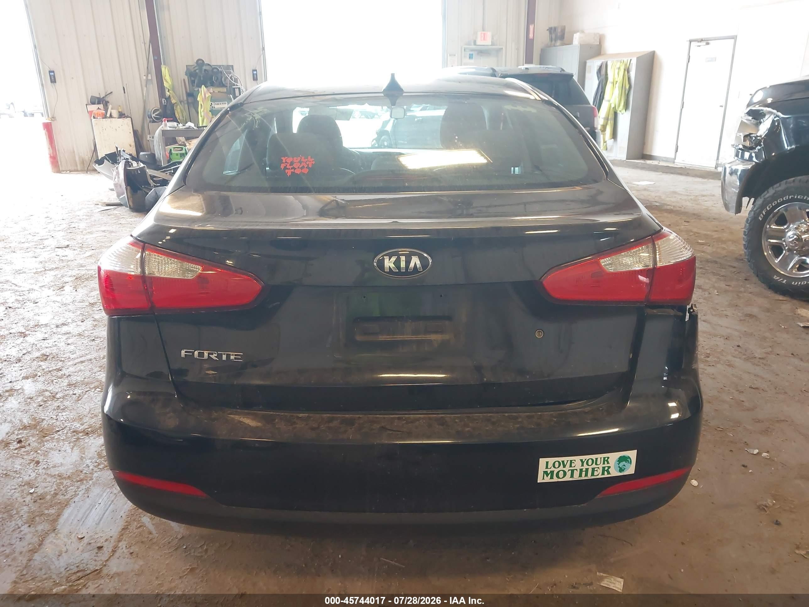 2015 Kia Forte Lx Black vin: KNAFK4A60F5436855