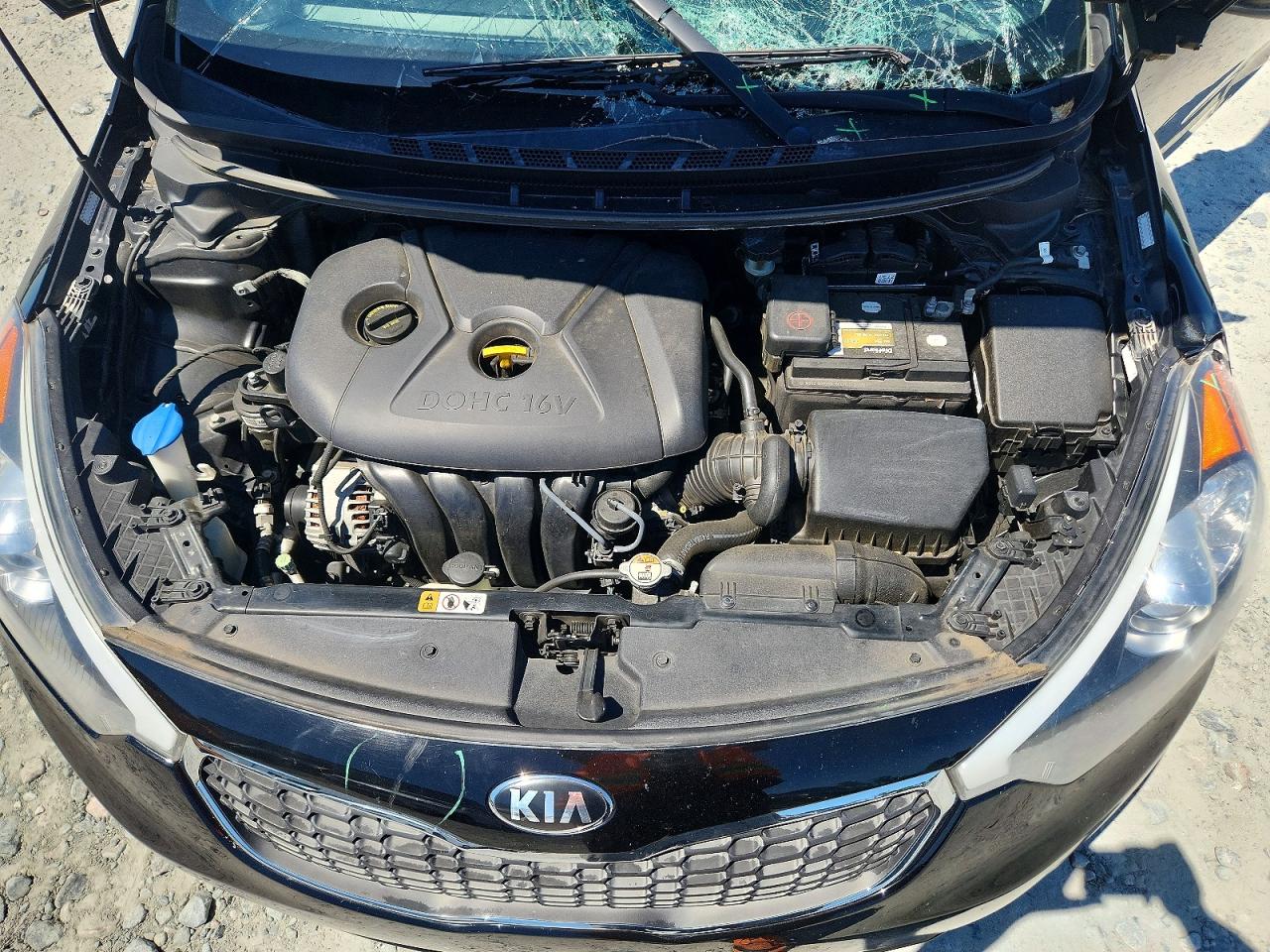 2016 Kia Forte Lx Black vin: KNAFK4A60G5601157