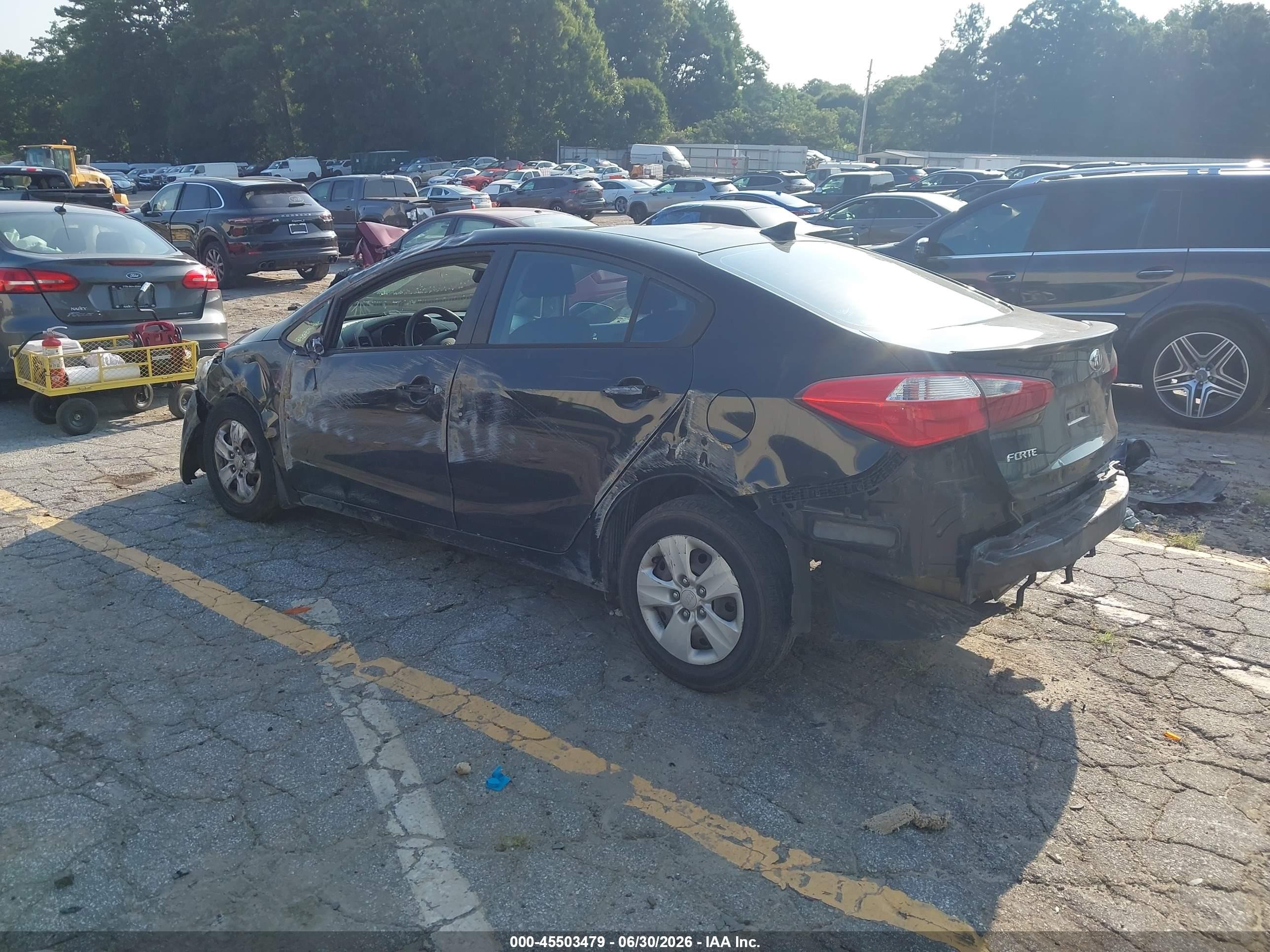 2014 Kia Forte Lx Black vin: KNAFK4A61E5120850