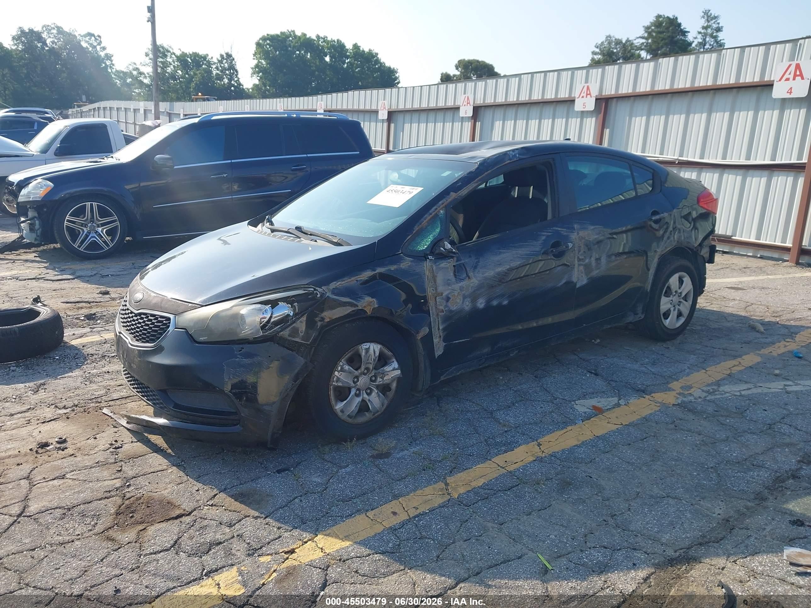 2014 Kia Forte Lx Black vin: KNAFK4A61E5120850
