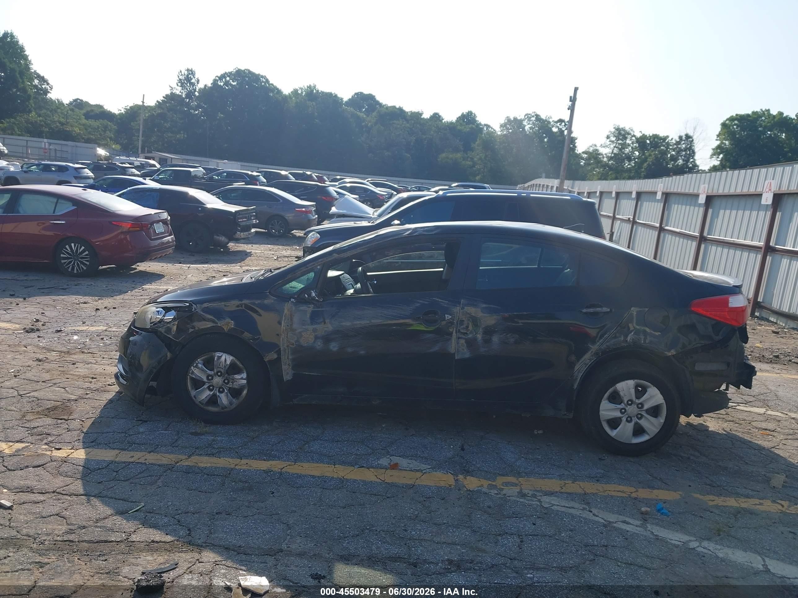 2014 Kia Forte Lx Black vin: KNAFK4A61E5120850