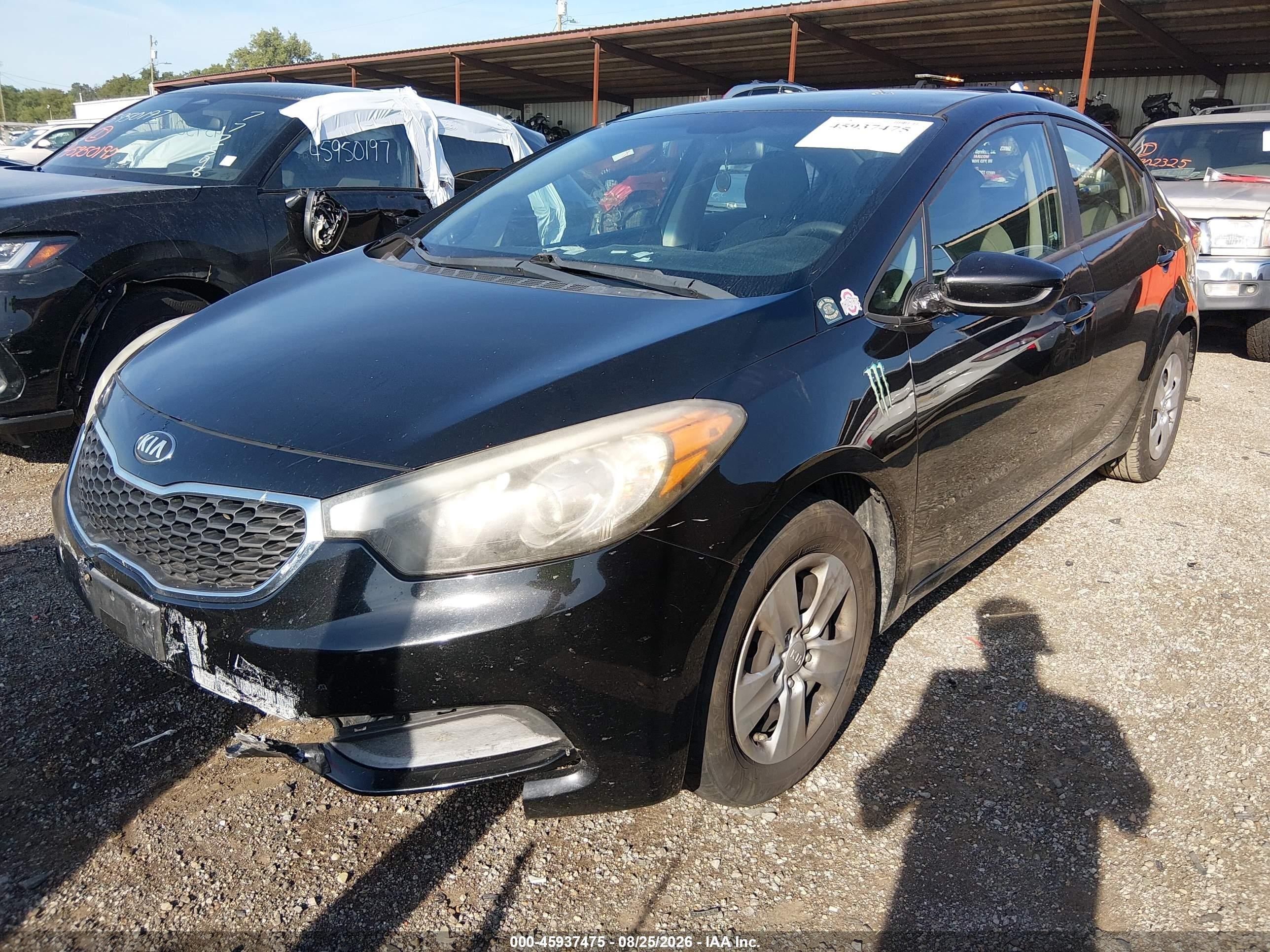 2015 Kia Forte Lx Black vin: KNAFK4A61F5260866