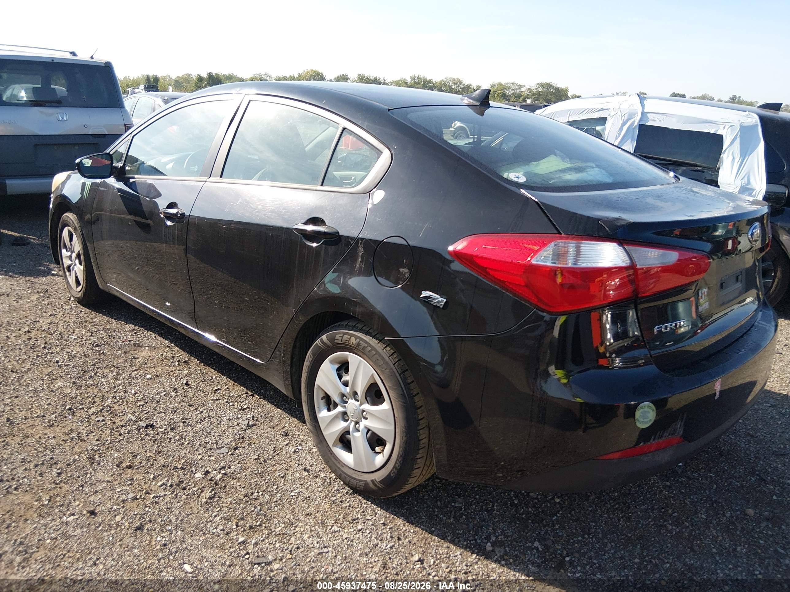 2015 Kia Forte Lx Black vin: KNAFK4A61F5260866