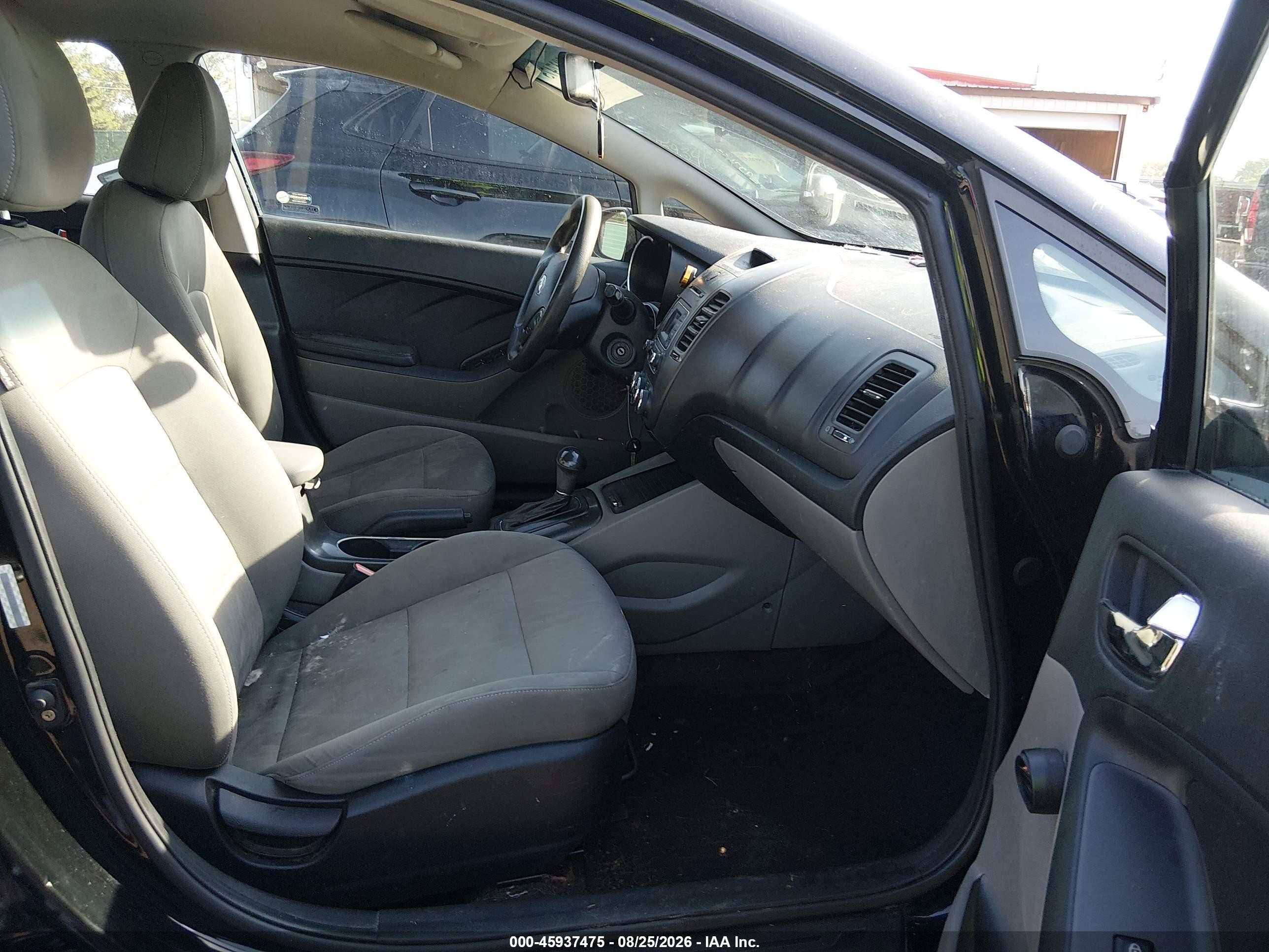 2015 Kia Forte Lx Black vin: KNAFK4A61F5260866