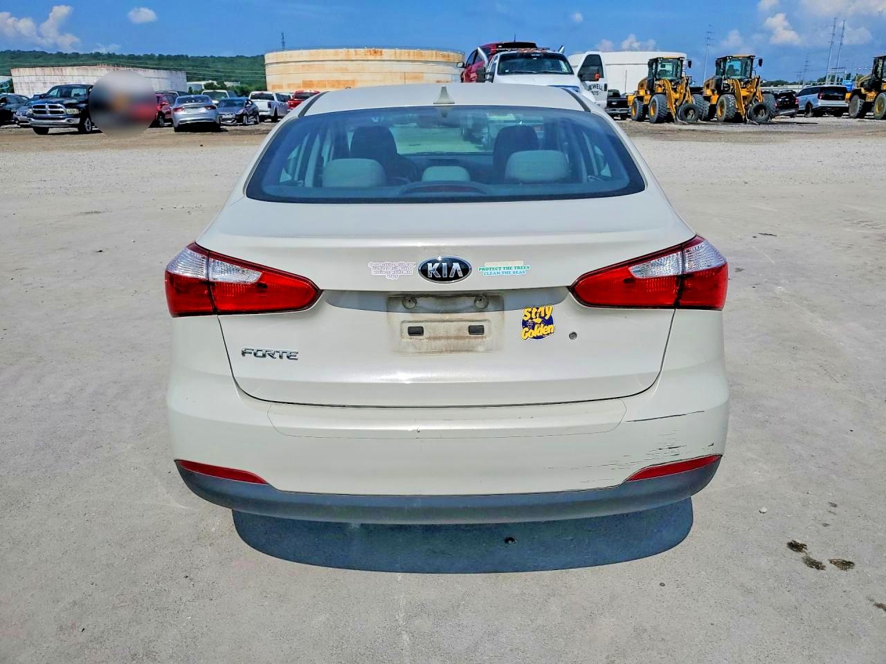 2015 Kia Forte Lx White vin: KNAFK4A61F5275738