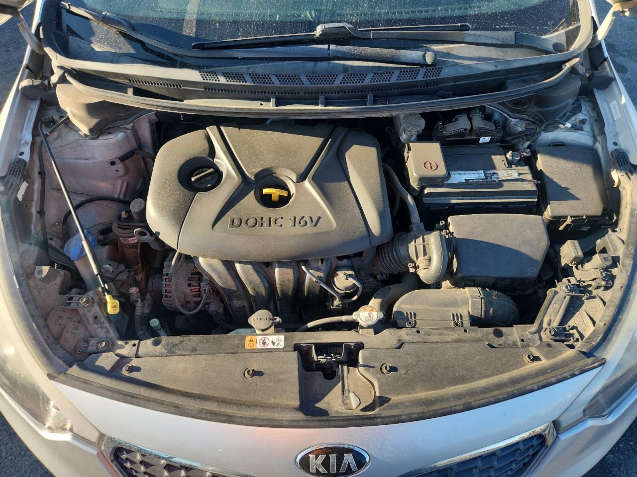 2015 Kia Forte Lx Silver vin: KNAFK4A61F5375855