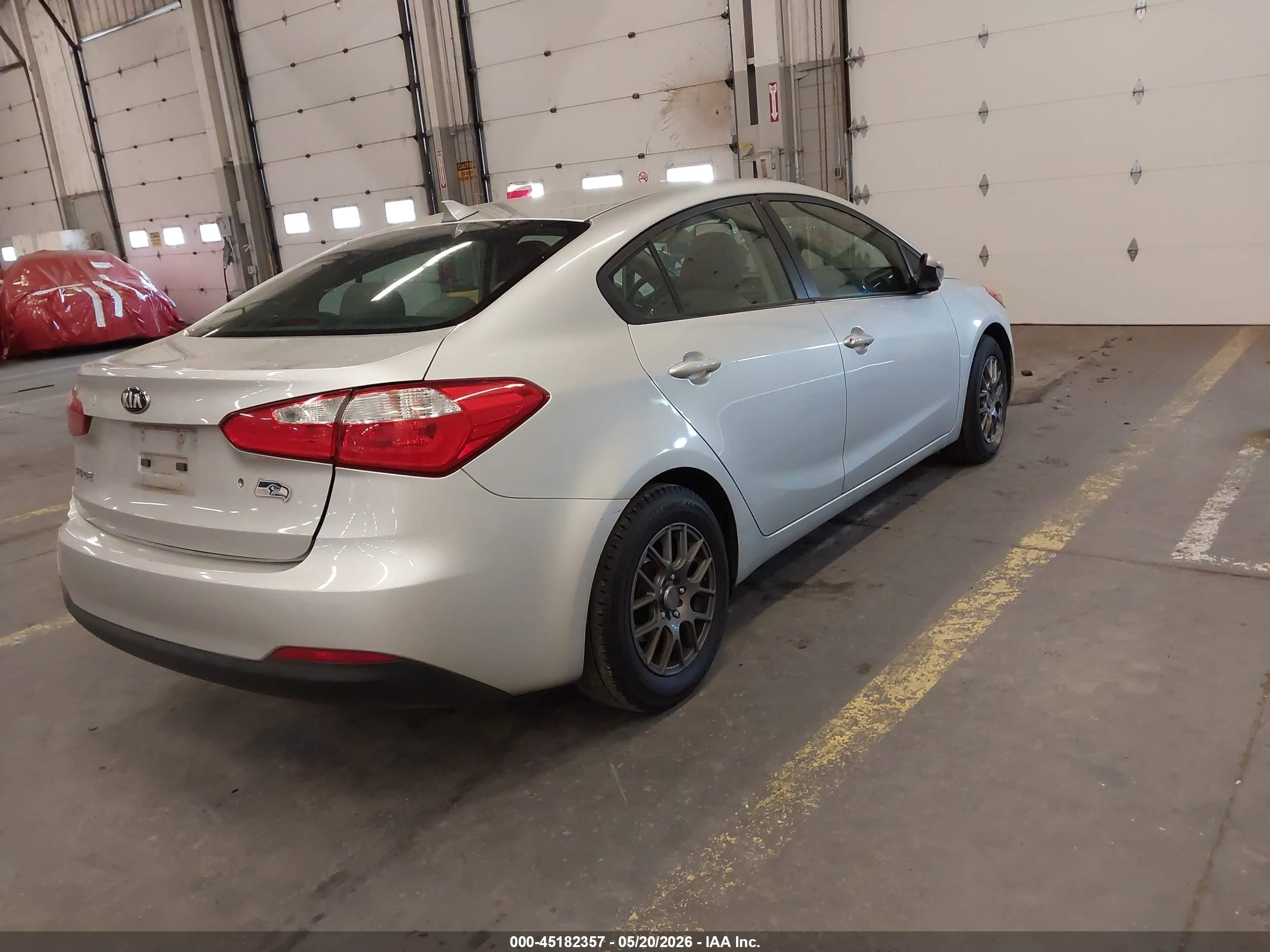 2015 Kia Forte Lx Silver vin: KNAFK4A61F5393336