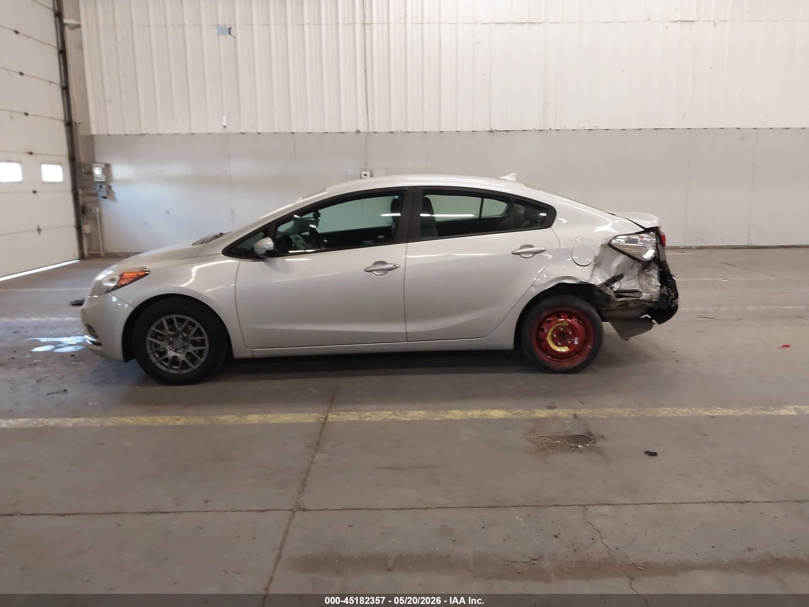 2015 Kia Forte Lx Silver vin: KNAFK4A61F5393336