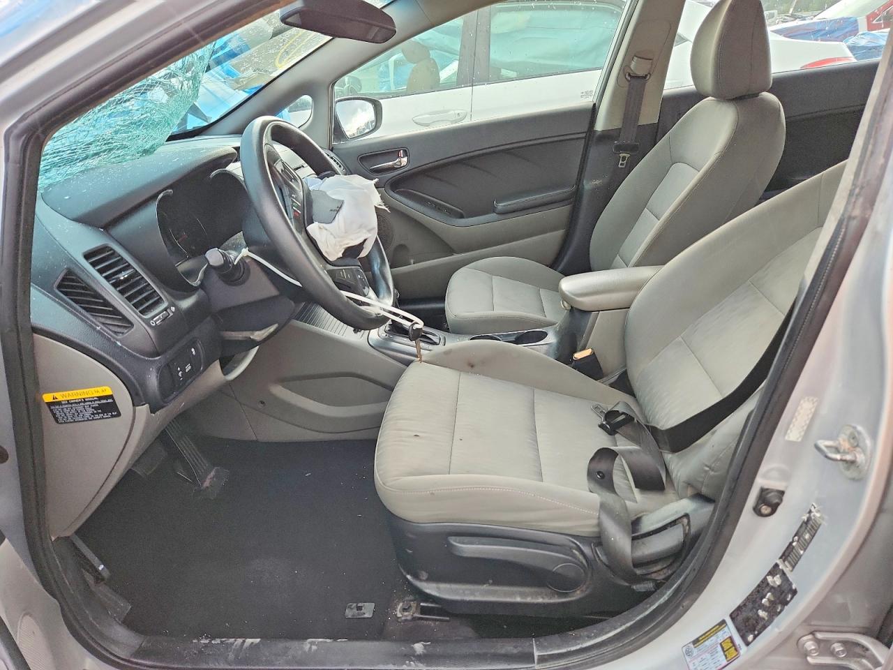2015 Kia Forte Lx Silver vin: KNAFK4A61F5420339