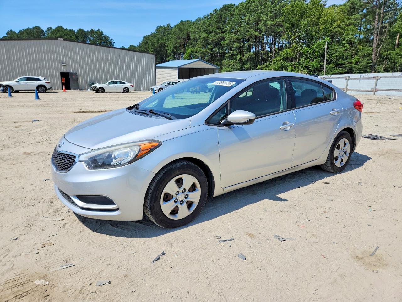 2014 Kia Forte Lx Silver vin: KNAFK4A62E5066829