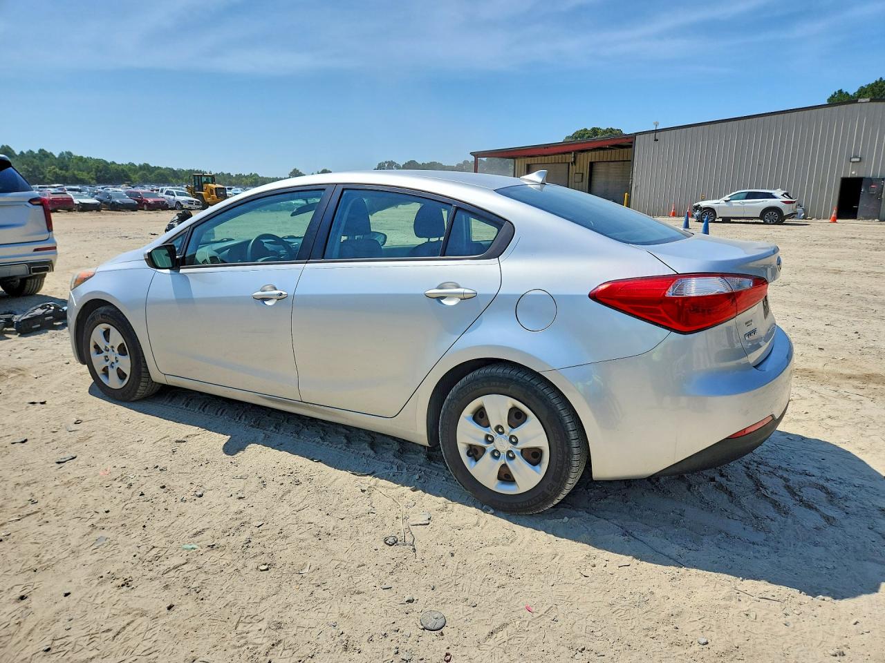 2014 Kia Forte Lx Silver vin: KNAFK4A62E5066829