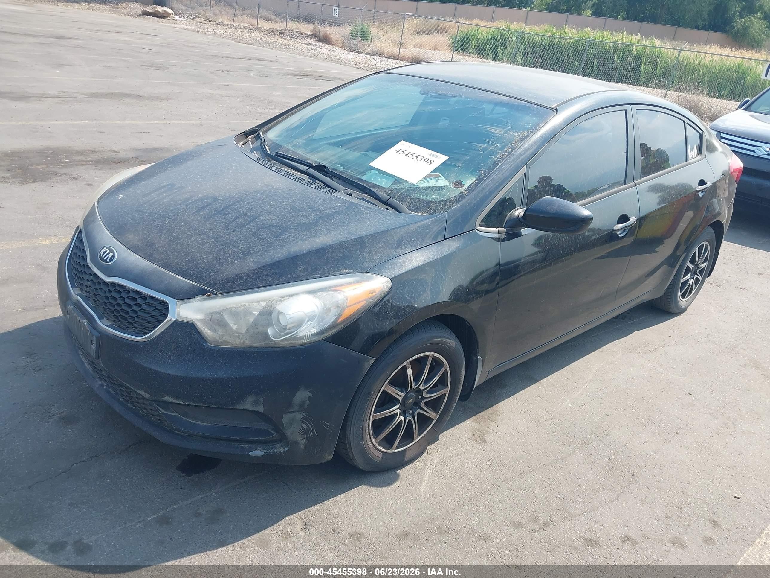 2014 Kia Forte Lx Black vin: KNAFK4A62E5132134