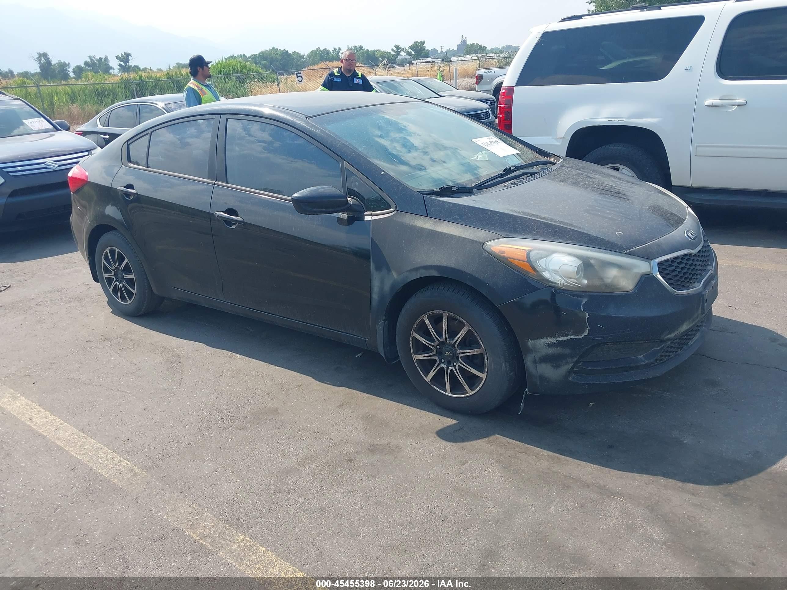 2014 Kia Forte Lx Black vin: KNAFK4A62E5132134