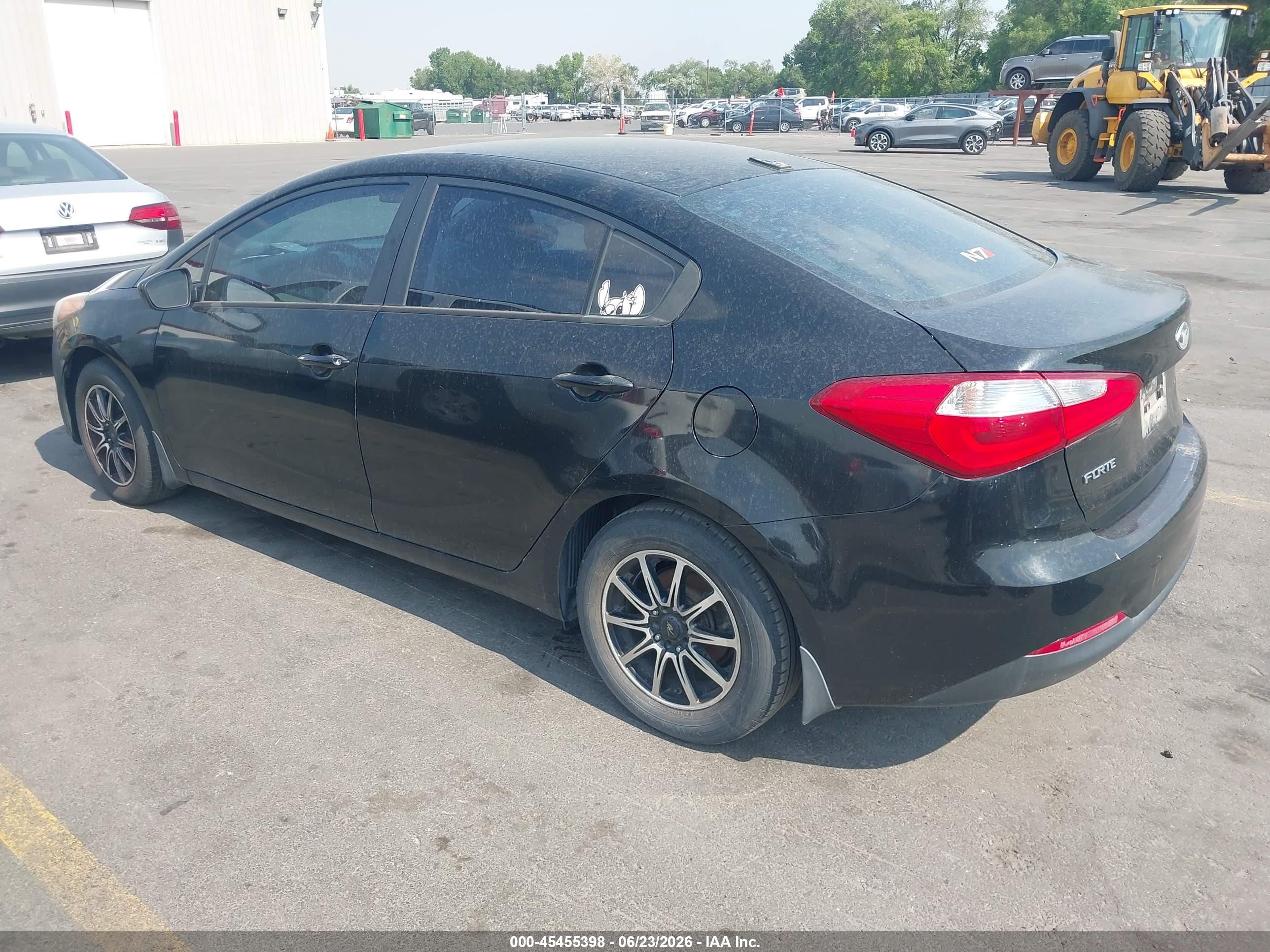 2014 Kia Forte Lx Black vin: KNAFK4A62E5132134