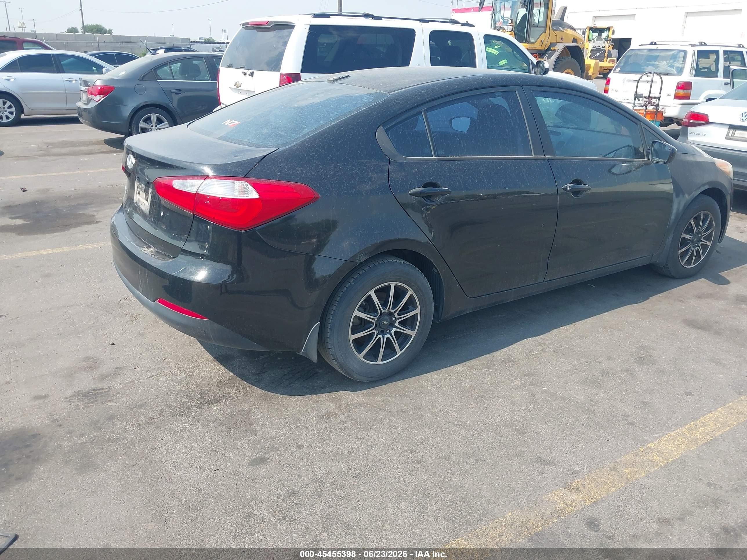 2014 Kia Forte Lx Black vin: KNAFK4A62E5132134