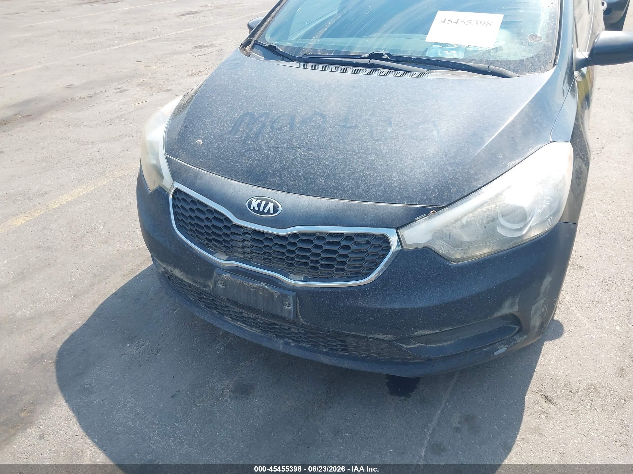 2014 Kia Forte Lx Black vin: KNAFK4A62E5132134