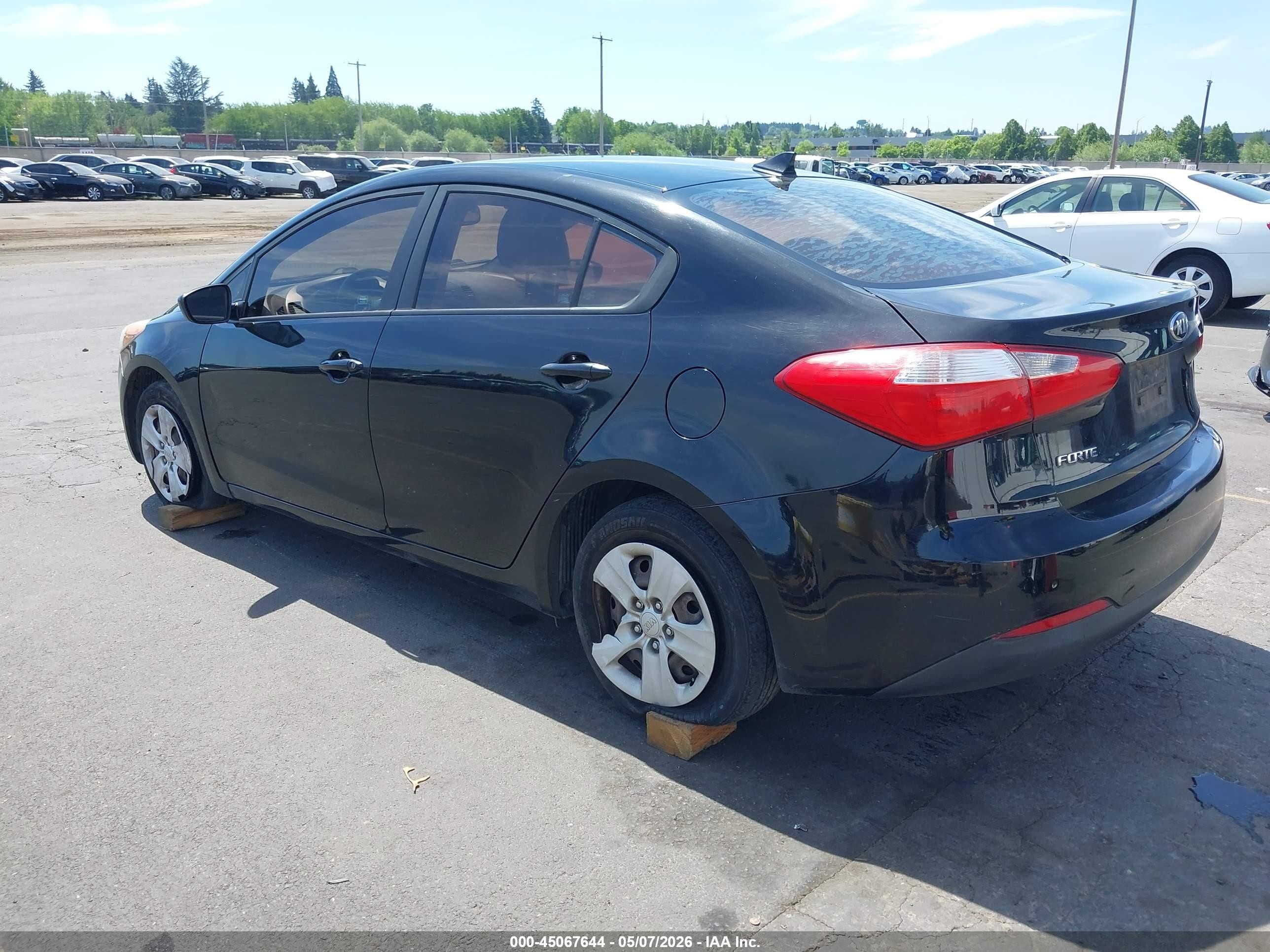 2014 Kia Forte Lx Black vin: KNAFK4A62E5146826