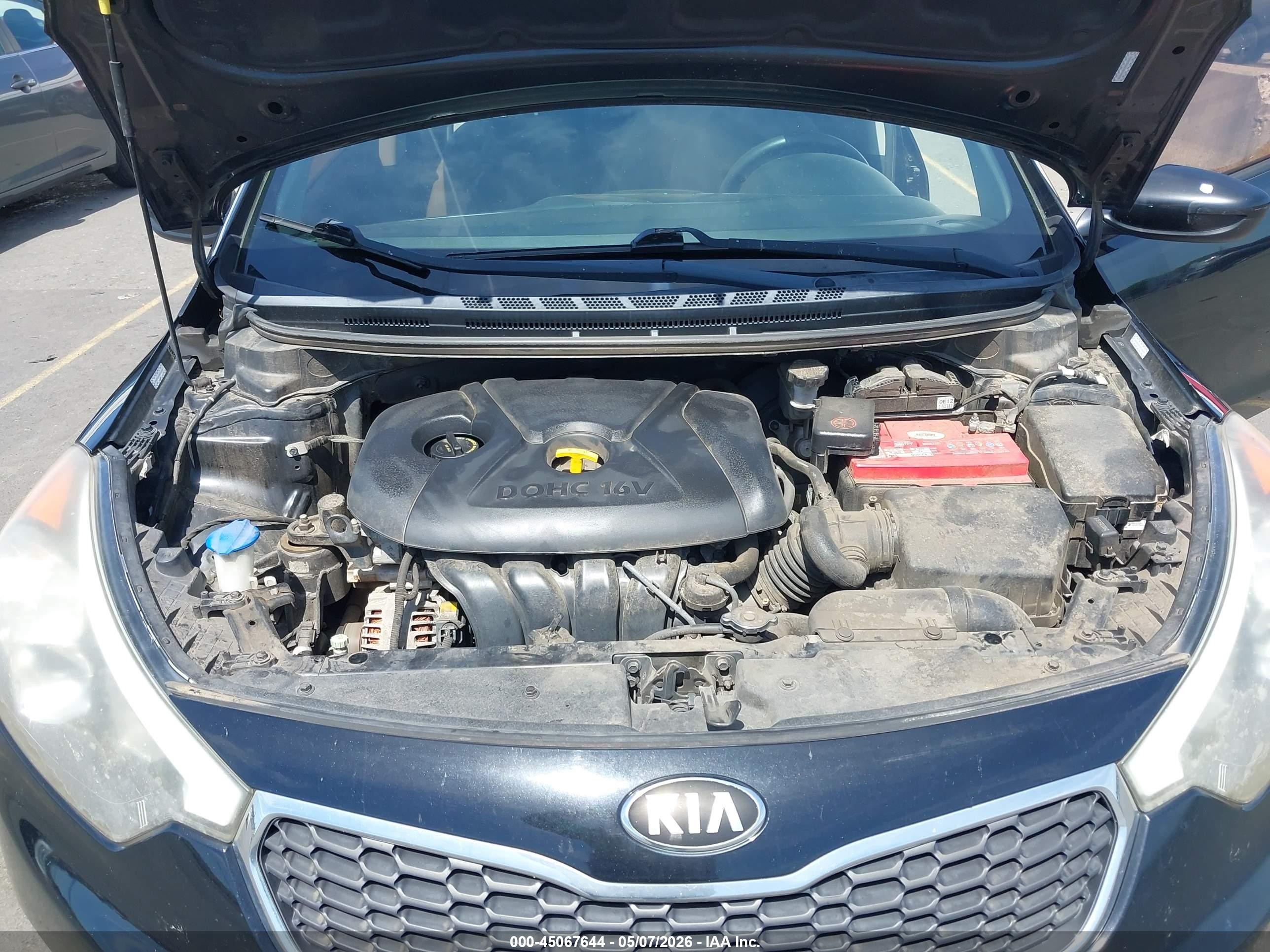 2014 Kia Forte Lx Black vin: KNAFK4A62E5146826