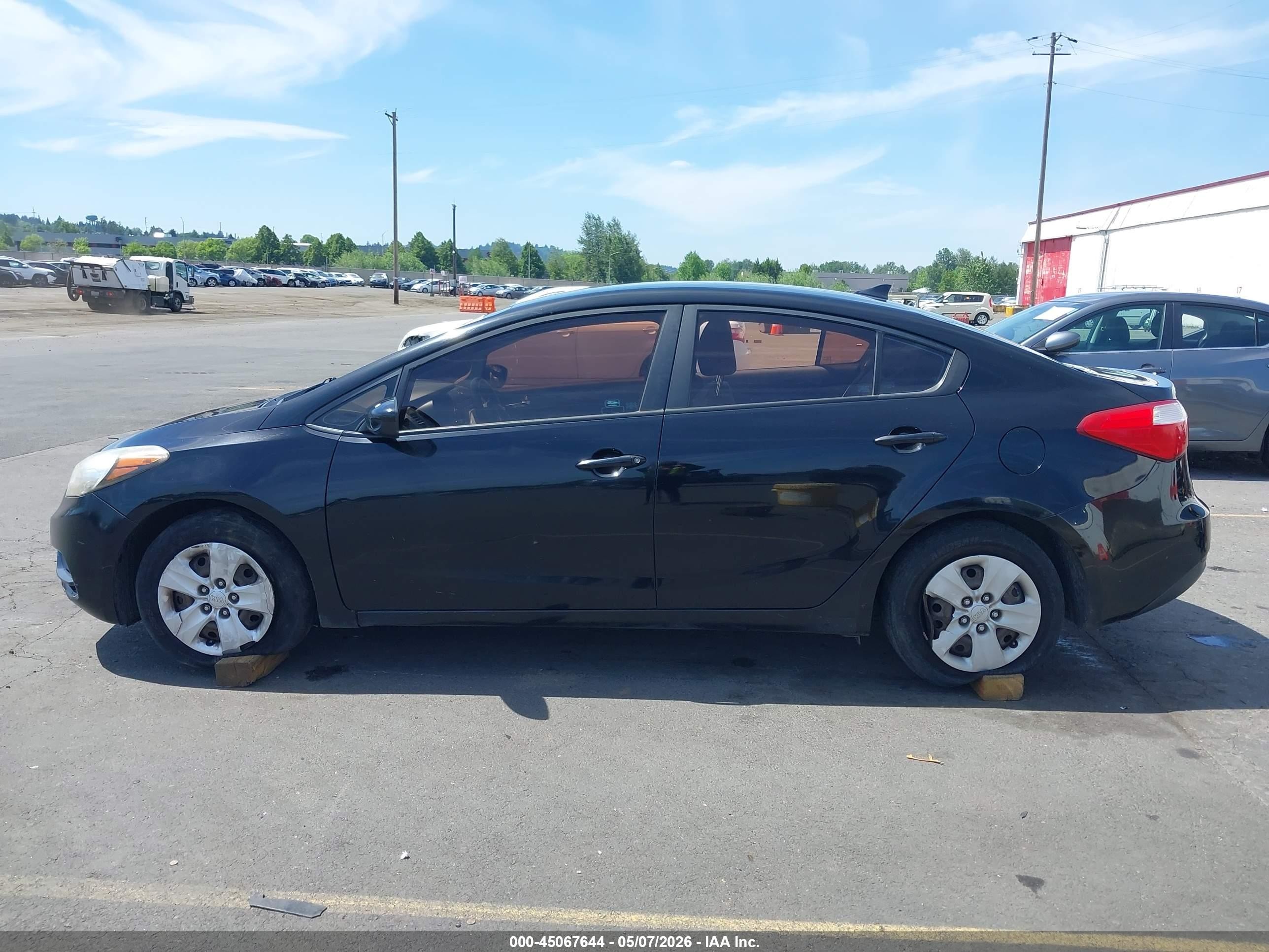 2014 Kia Forte Lx Black vin: KNAFK4A62E5146826