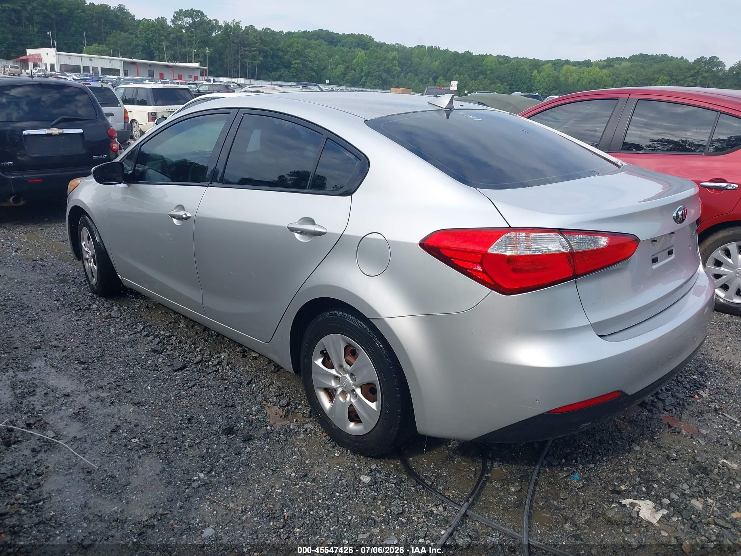 2014 Kia Forte Lx Silver vin: KNAFK4A62E5149063
