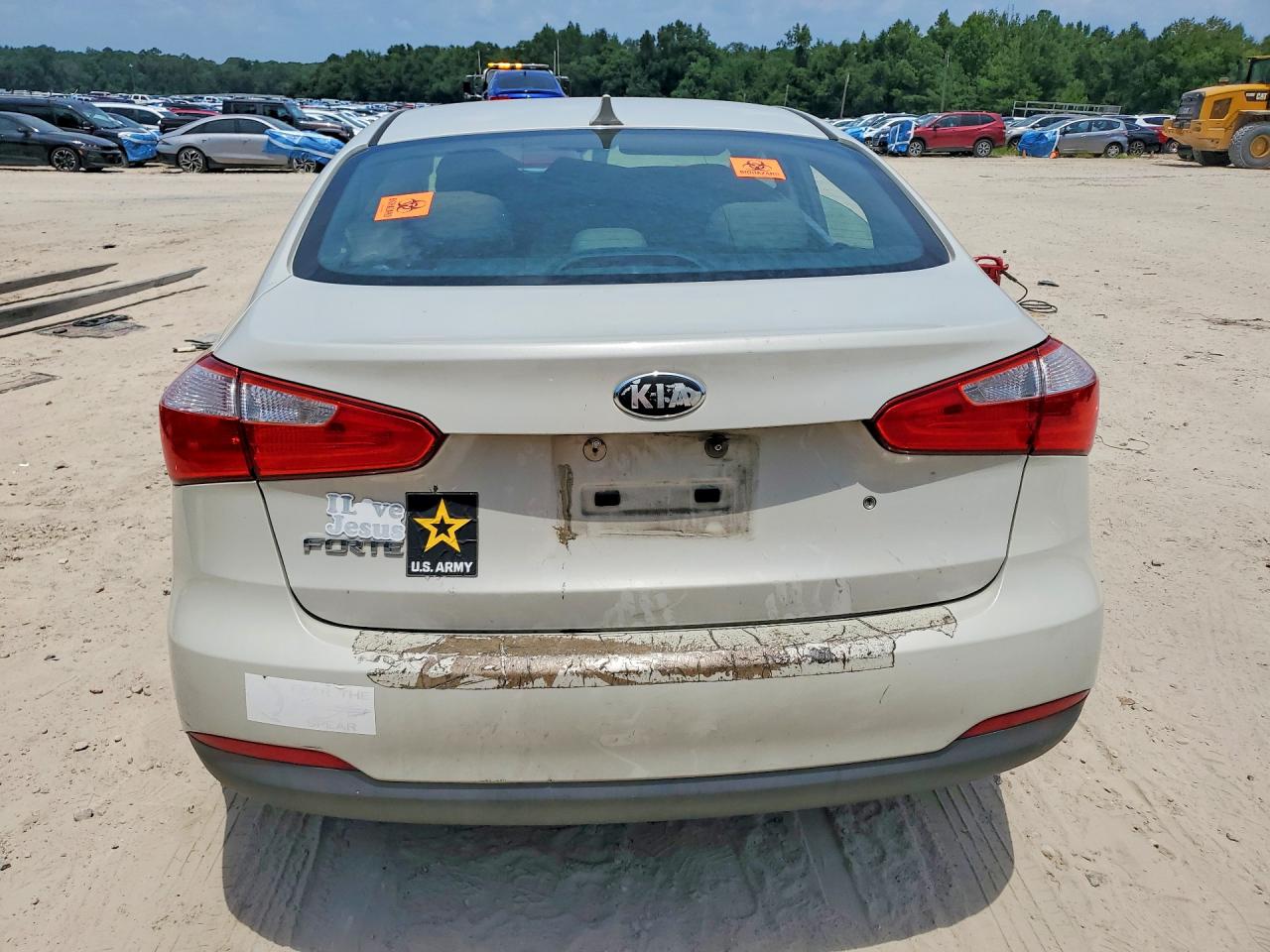 2014 Kia Forte Lx Кремовый vin: KNAFK4A62E5160449
