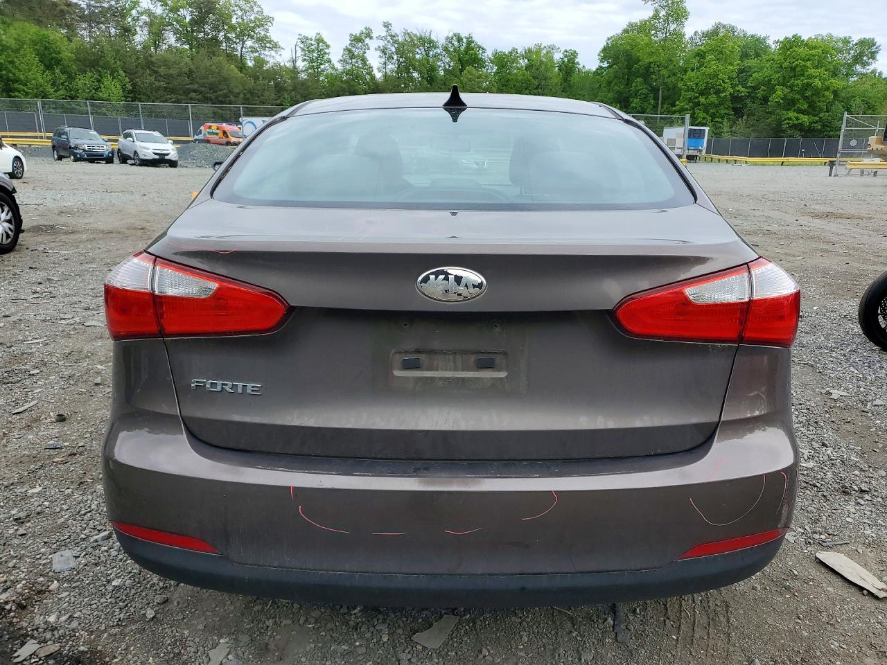 2014 Kia Forte Lx Коричневый vin: KNAFK4A62E5213263