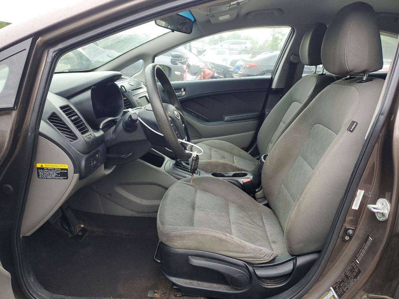 2014 Kia Forte Lx Коричневый vin: KNAFK4A62E5213263