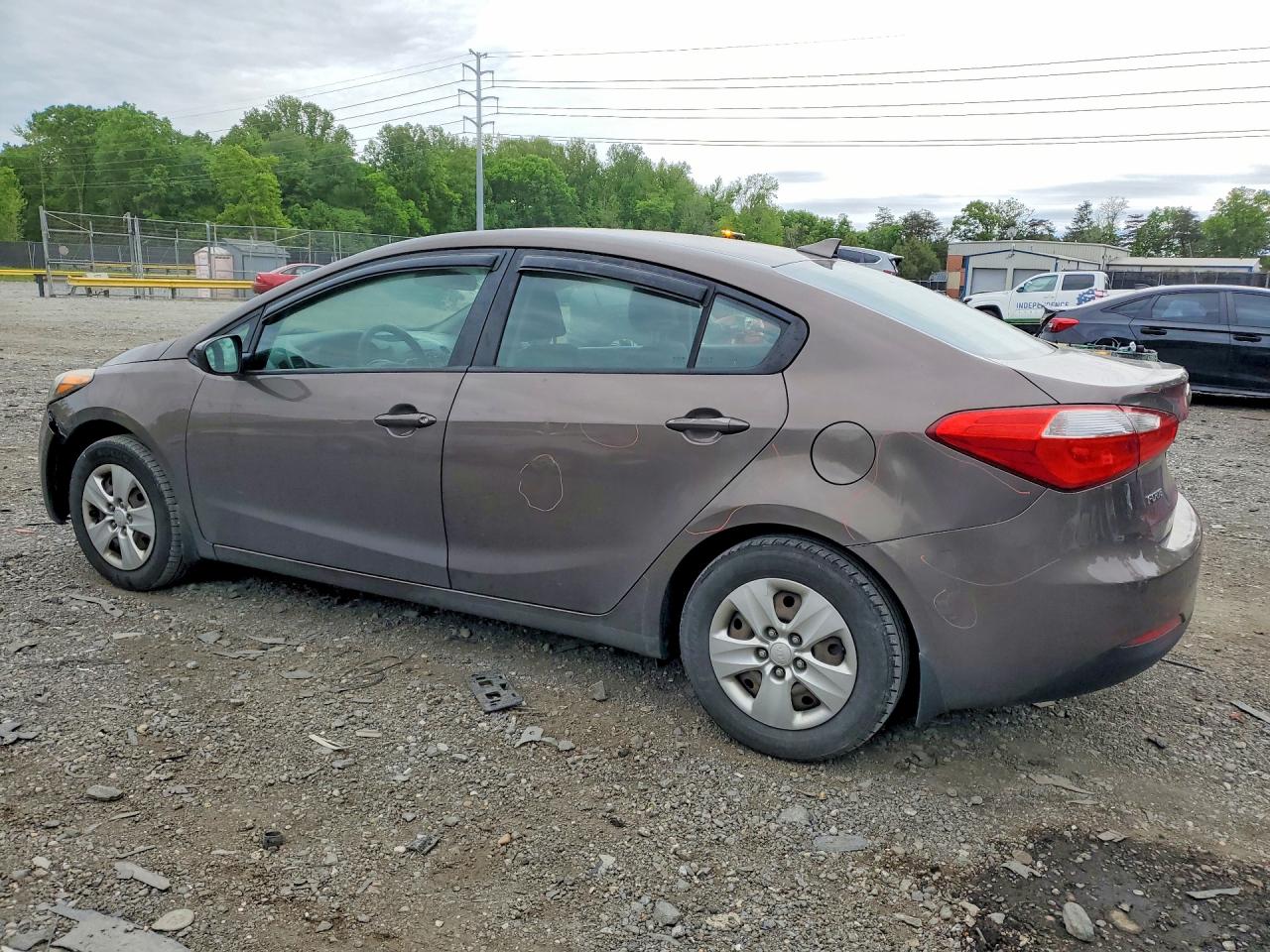 2014 Kia Forte Lx Коричневый vin: KNAFK4A62E5213263