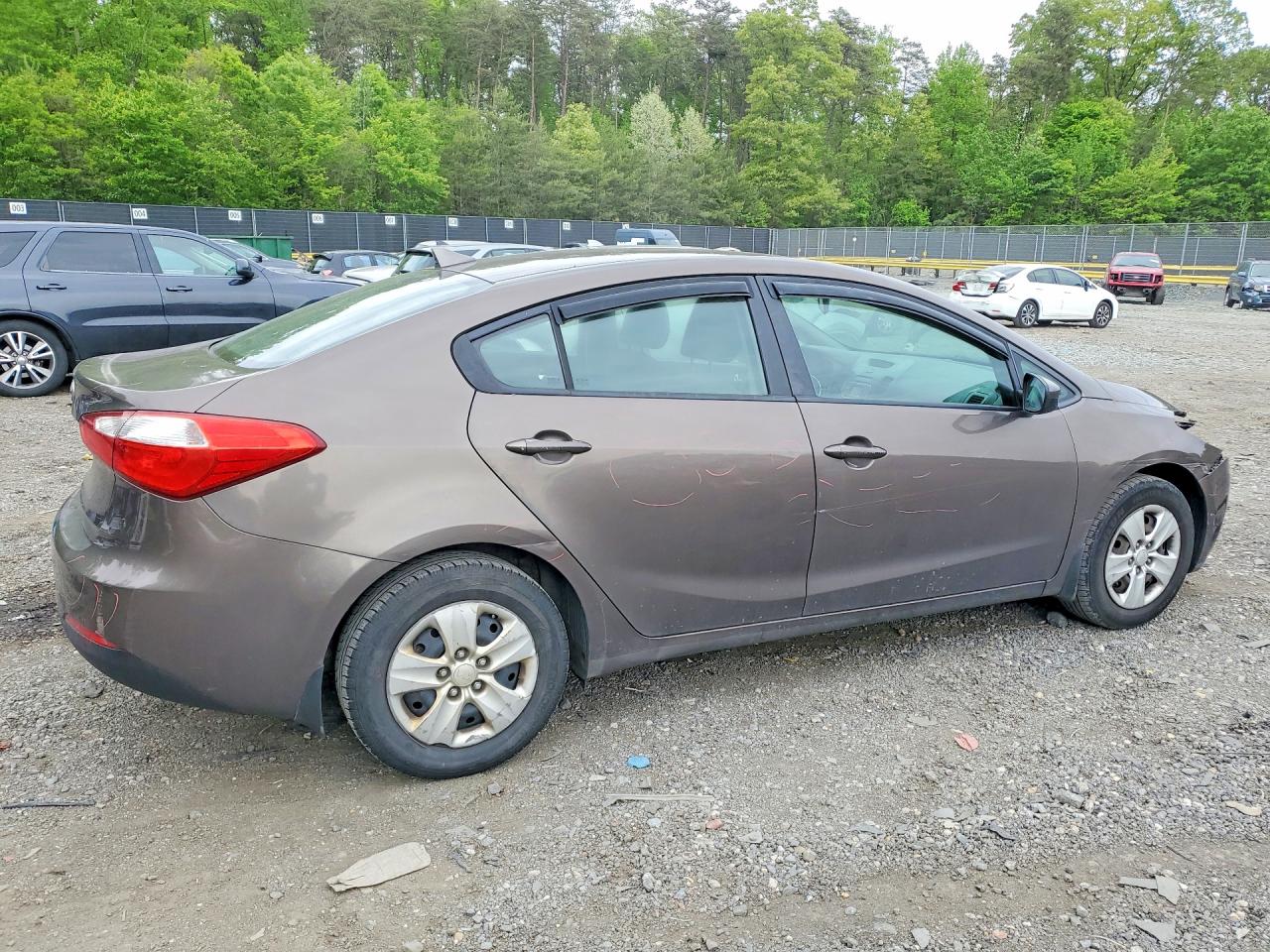 2014 Kia Forte Lx Коричневый vin: KNAFK4A62E5213263
