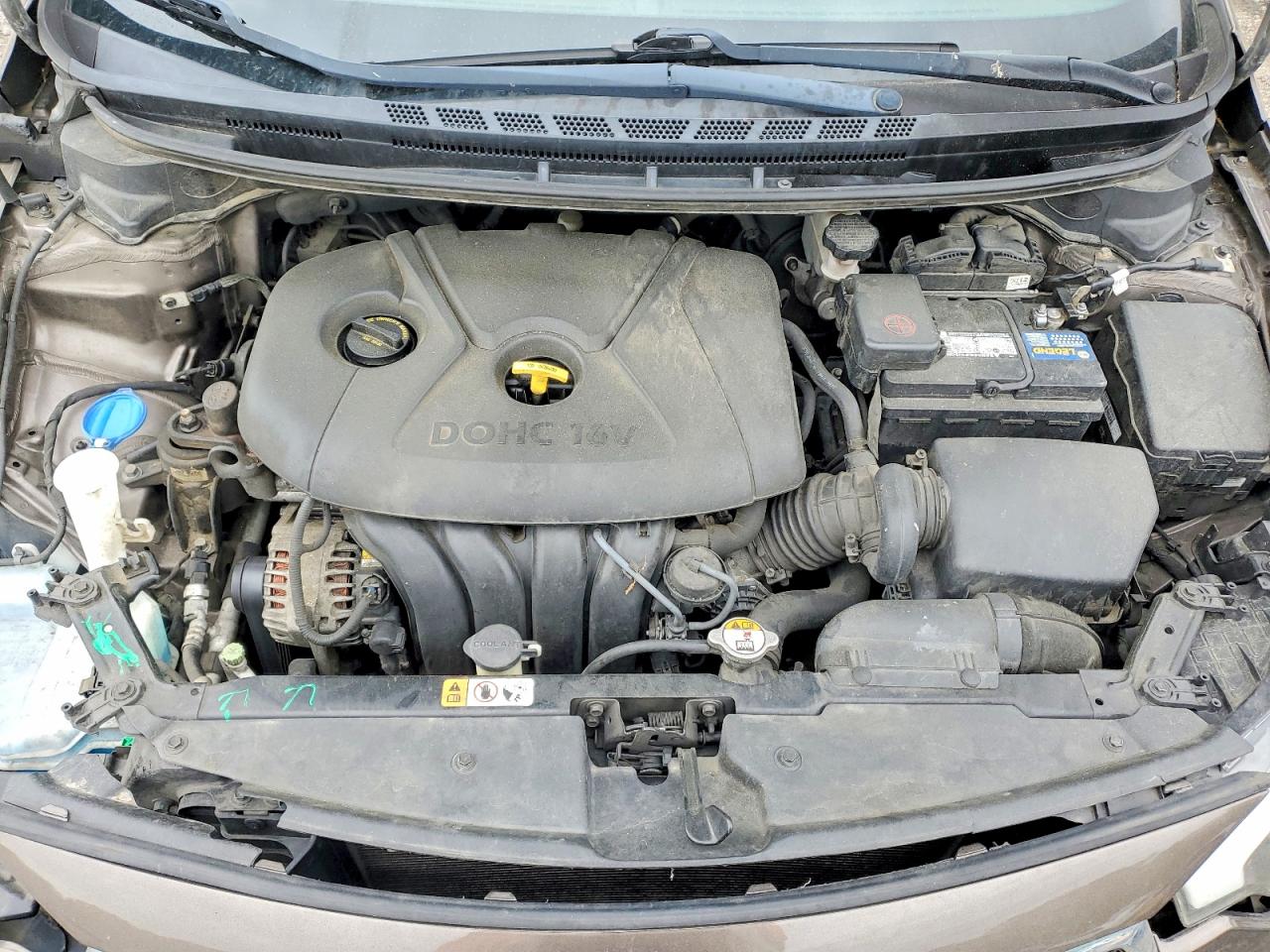 2014 Kia Forte Lx Коричневый vin: KNAFK4A62E5213263