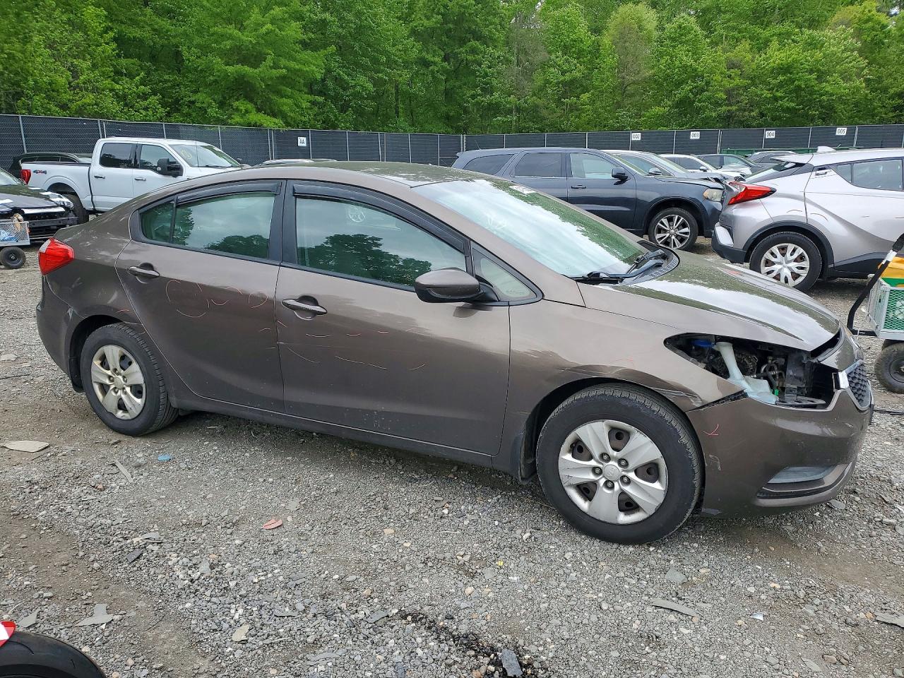 2014 Kia Forte Lx Коричневый vin: KNAFK4A62E5213263