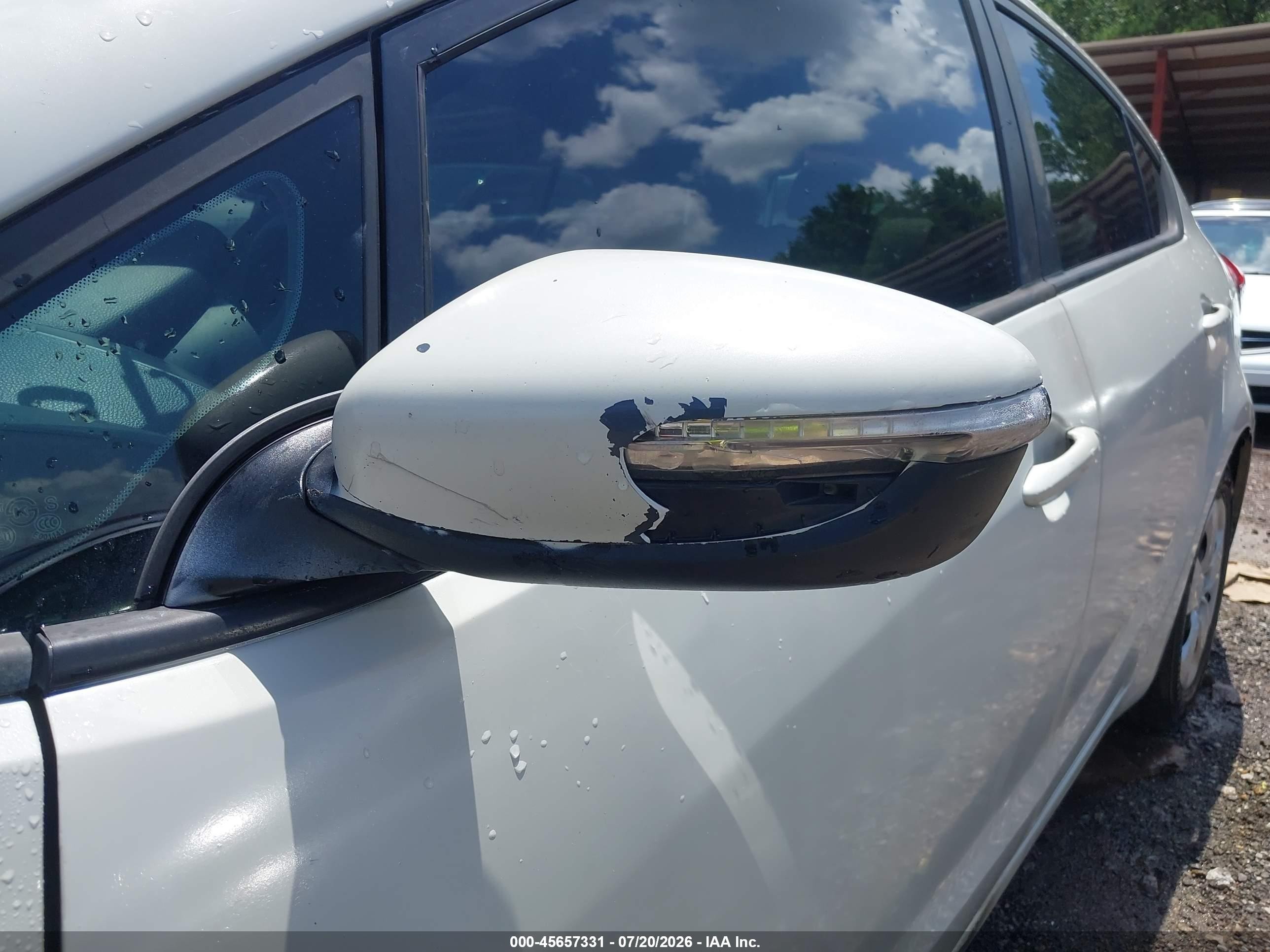 2015 Kia Forte Lx White vin: KNAFK4A62F5308598