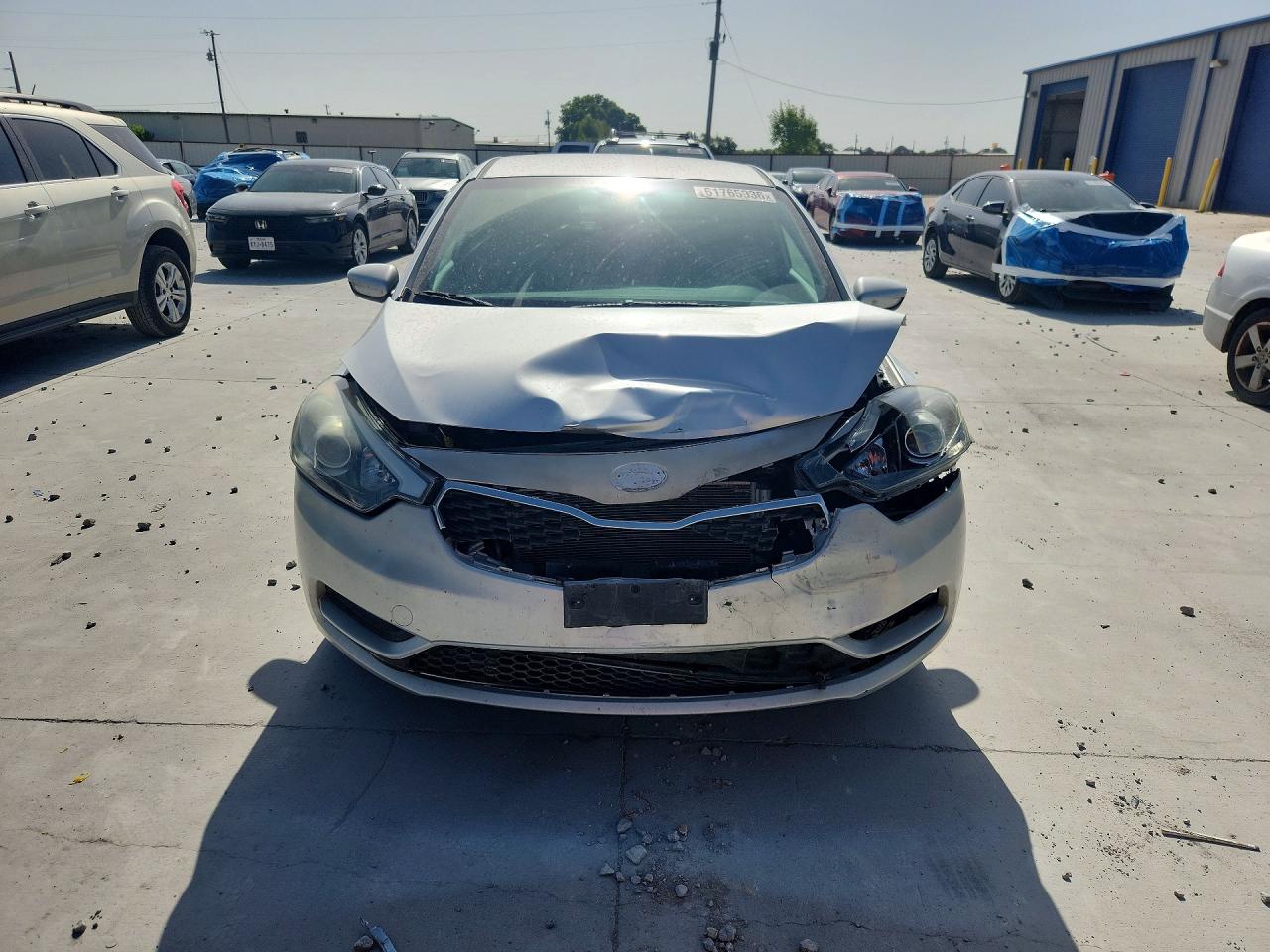 2015 Kia Forte Lx Silver vin: KNAFK4A62F5372883