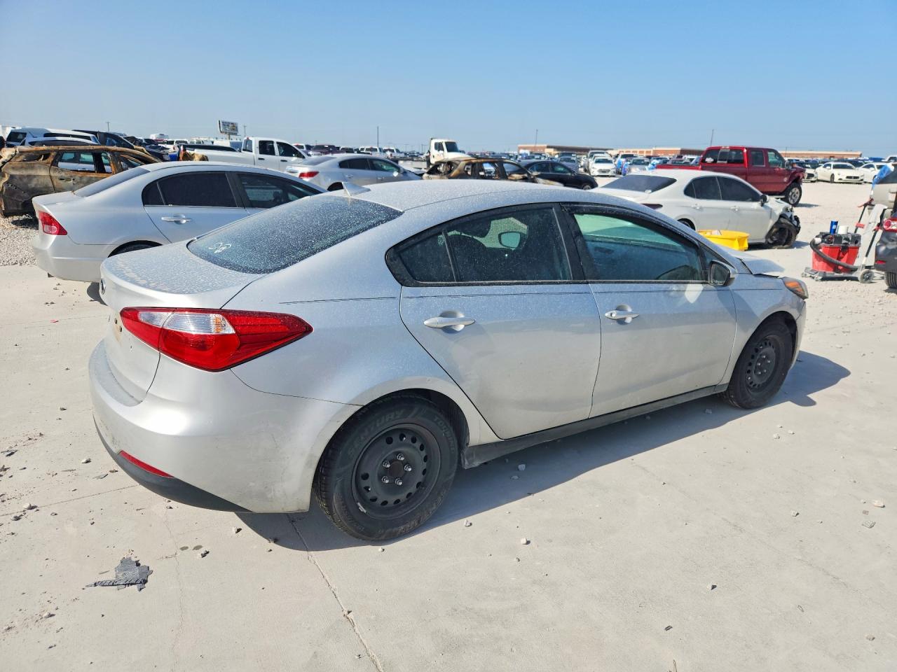 2015 Kia Forte Lx Silver vin: KNAFK4A62F5372883