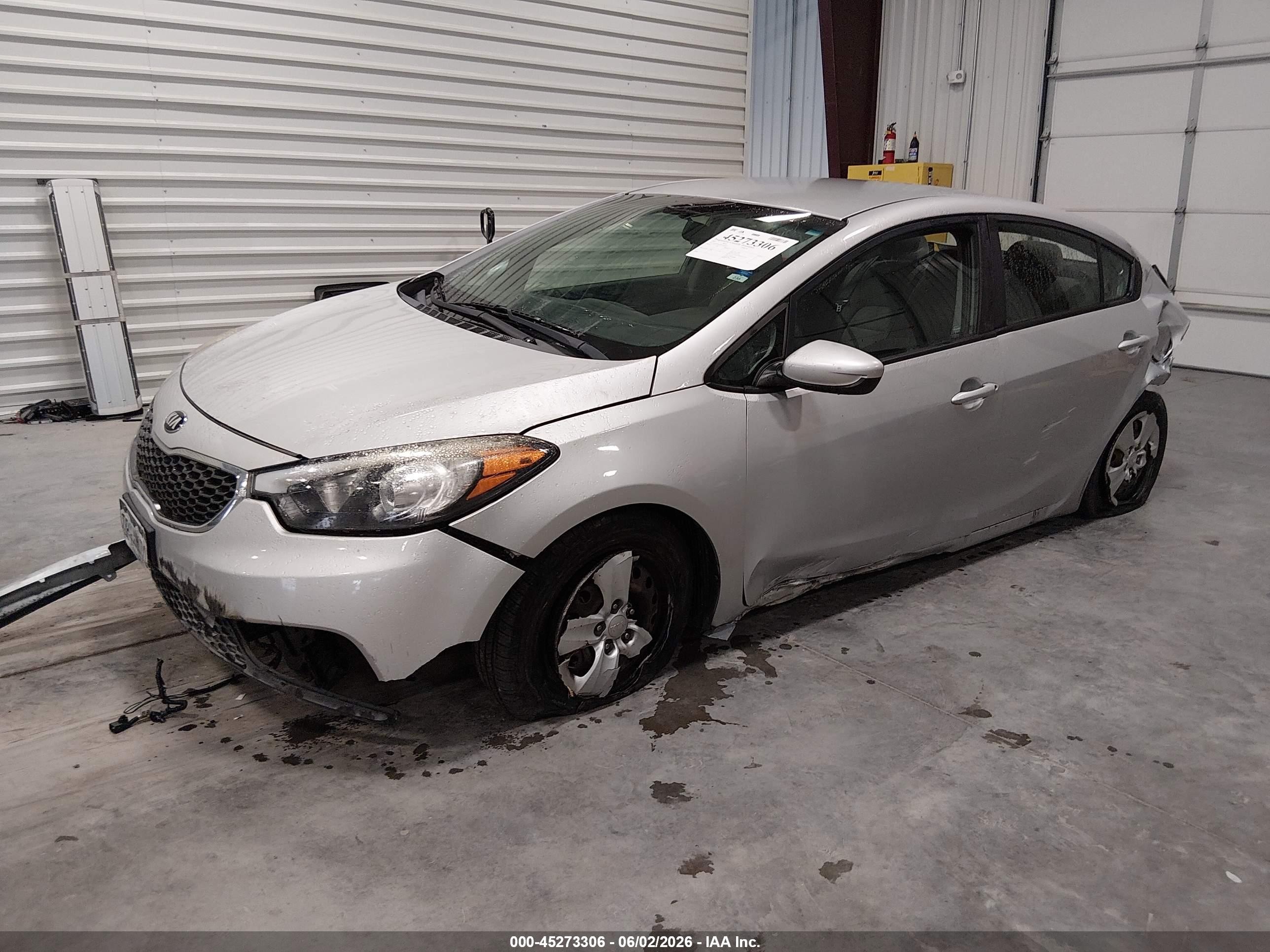 2015 Kia Forte Lx Silver vin: KNAFK4A62F5399453
